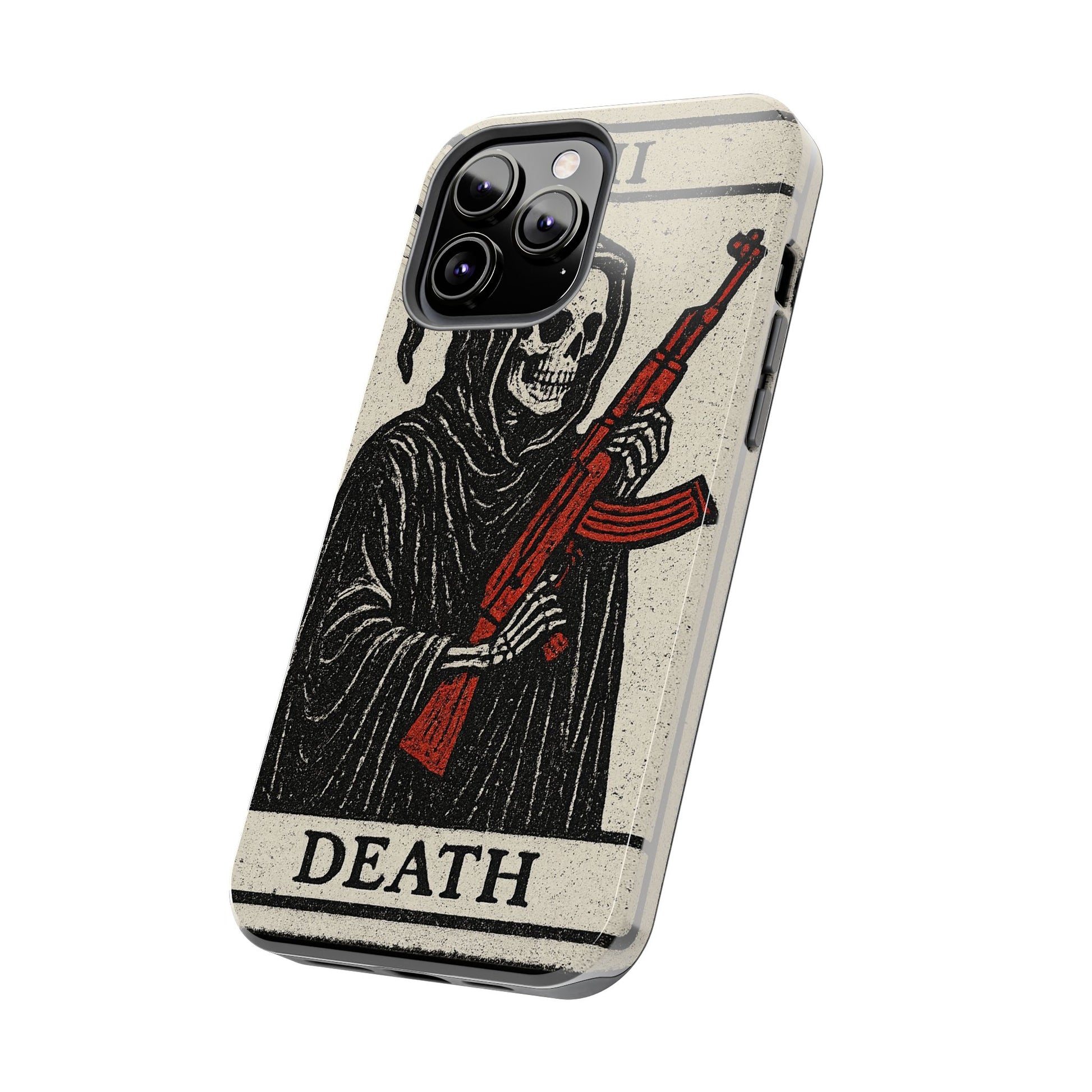 Grim Reaper Phone Case, Tough Phone Case for Gamers, Unique Smartphone Accessories, Halloween Decor, Death-Inspired Gift