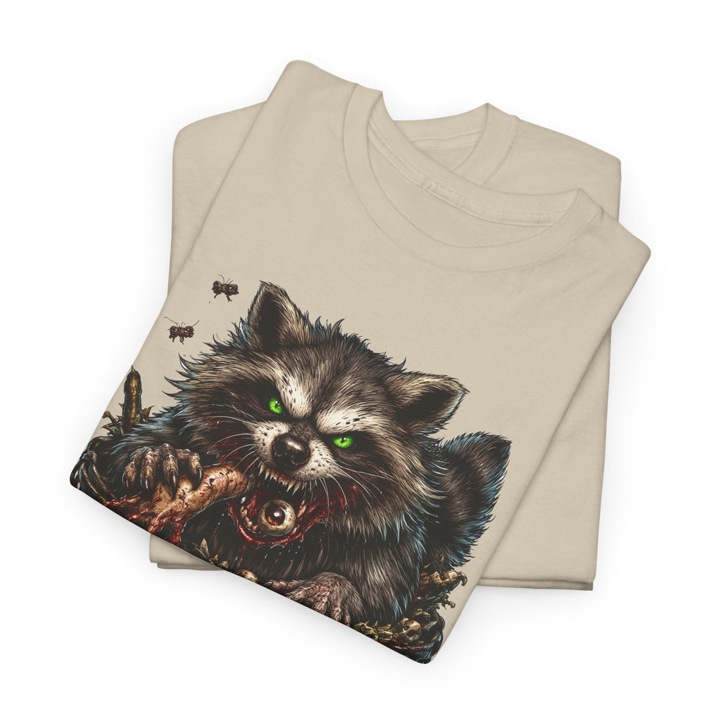 Raccoon 'Trash Cult Supply Co.' Graphic Tee — Vintage Grunge Animal Streetwear