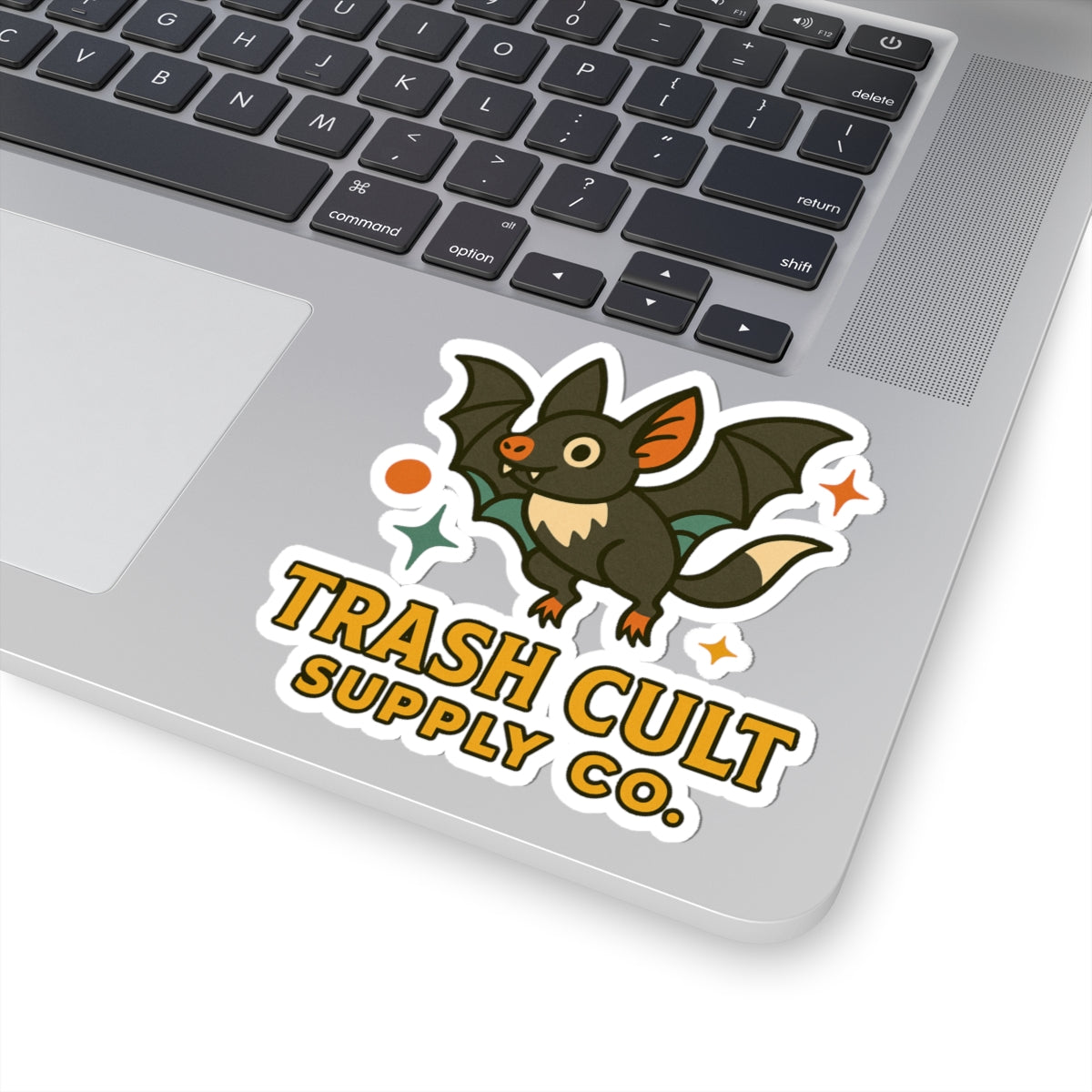 Retro Bat Sticker – Trash Cult Supply Co. | Mid-Century Halloween Aesthetic Kiss Cut Vinyl Sticker