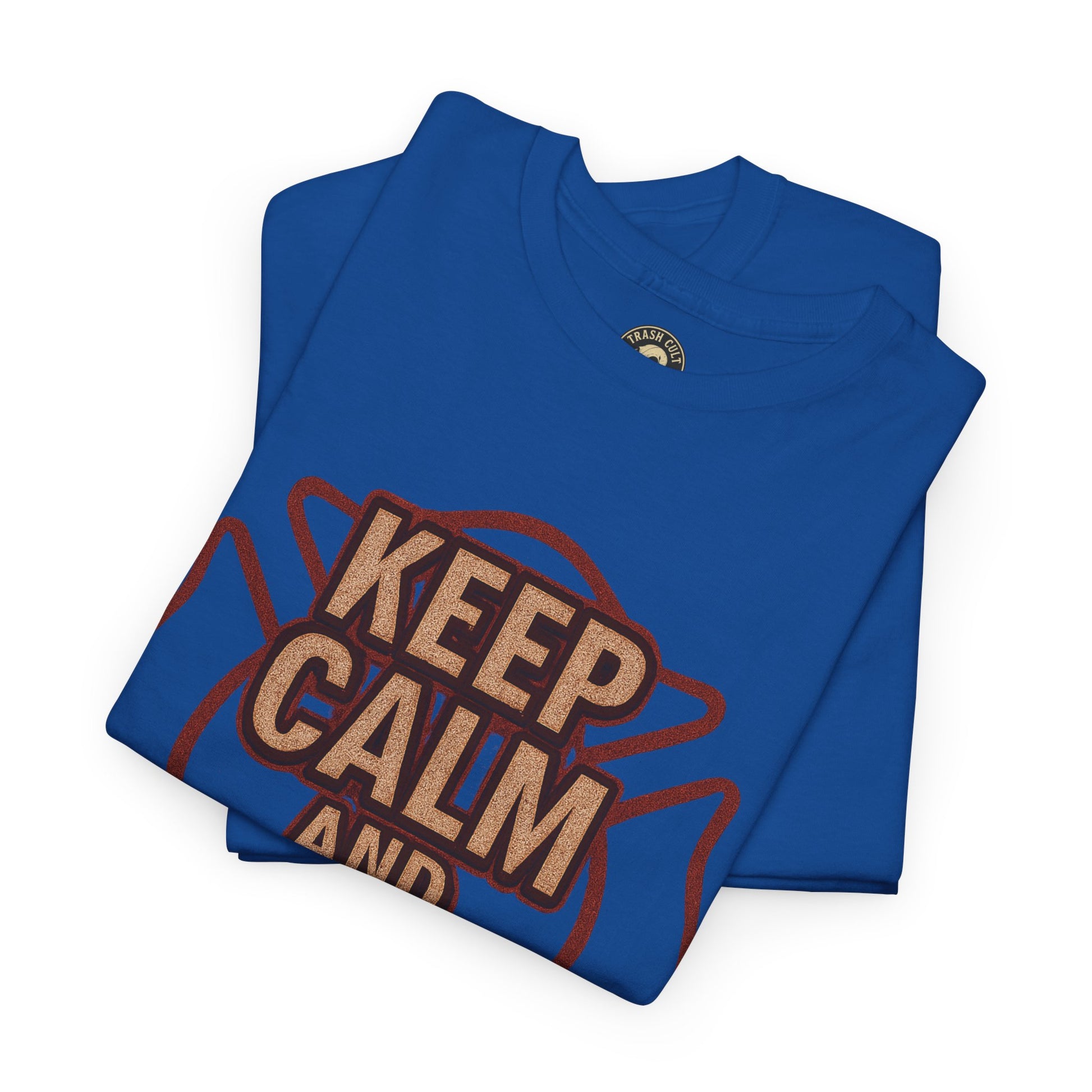 Keep Calm and Charge the Line Firefighter Shirt – Gildan 5000 Tee