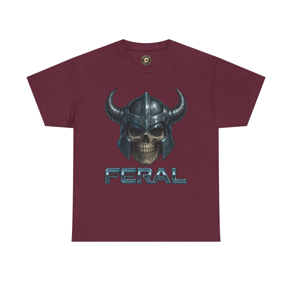 Feral Skull Graphic Tee, Unisex Cotton Shirt, Casual Wear, Gamer Apparel, Unique Gift for Fans