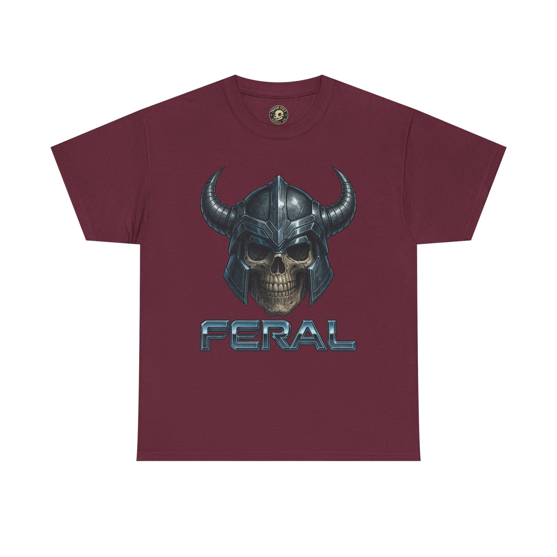 Feral Skull Graphic Tee, Unisex Cotton Shirt, Casual Wear, Gamer Apparel, Unique Gift for Fans