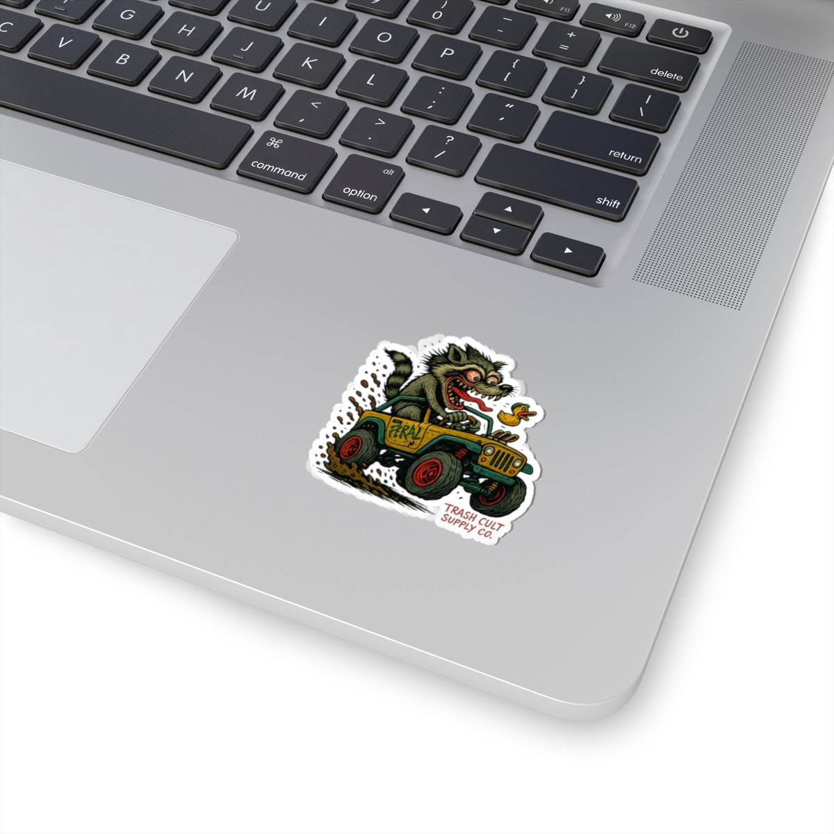 Feral Jeep Raccoon Sticker – Ed Roth Hot Rod Style Vinyl | Trash Cult Supply Co
