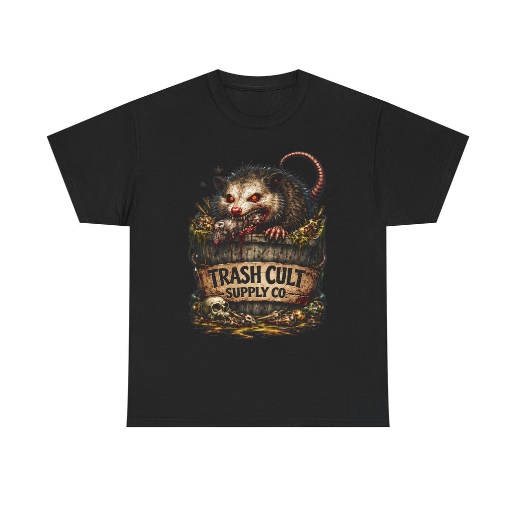 Opossum Trash Cult Tee — Vintage Grunge Wildlife Graphic T-Shirt
