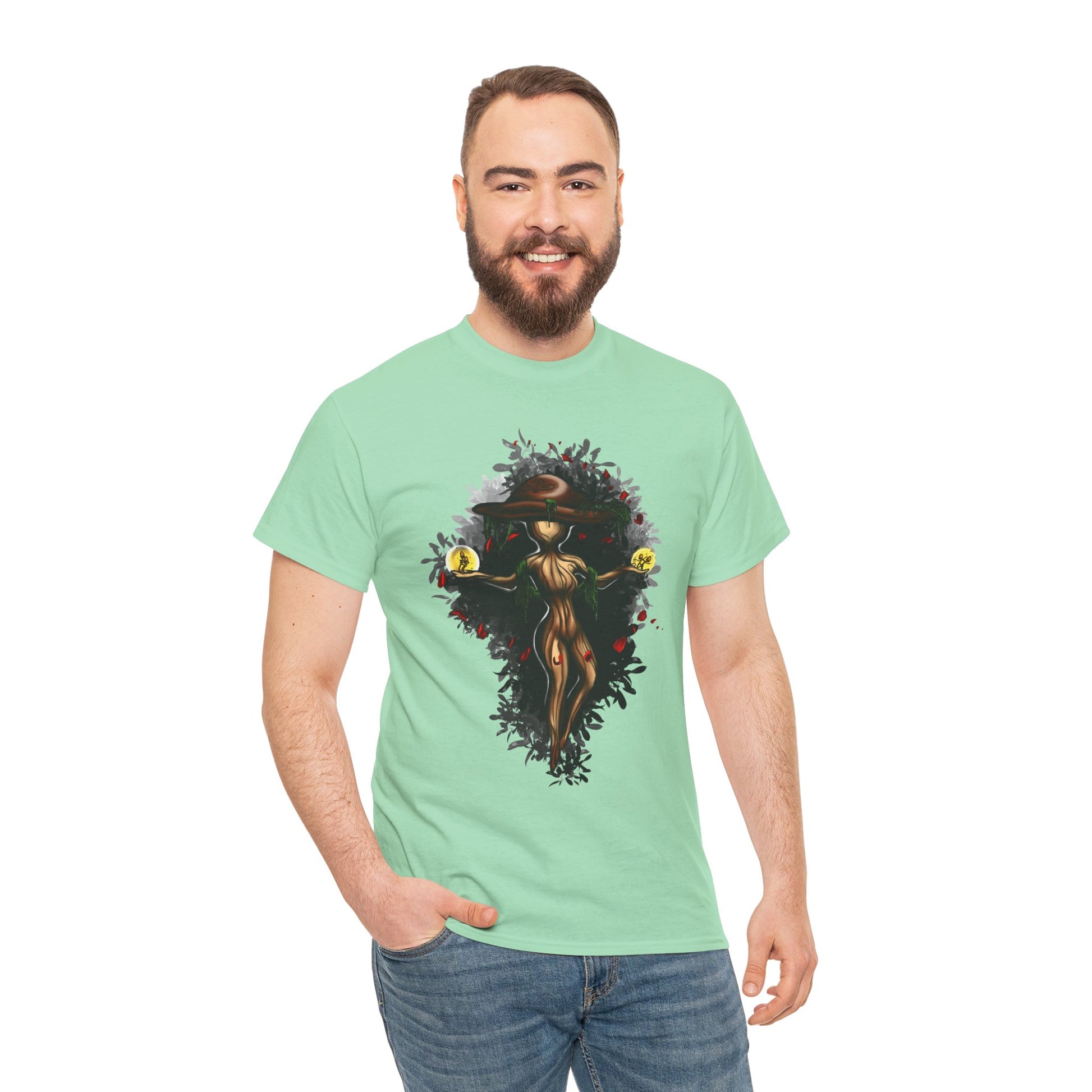 Mushroom Spirit T-Shirt – Lara Davenport x Trash Cult Supply Co. Collab (Gildan 5000)