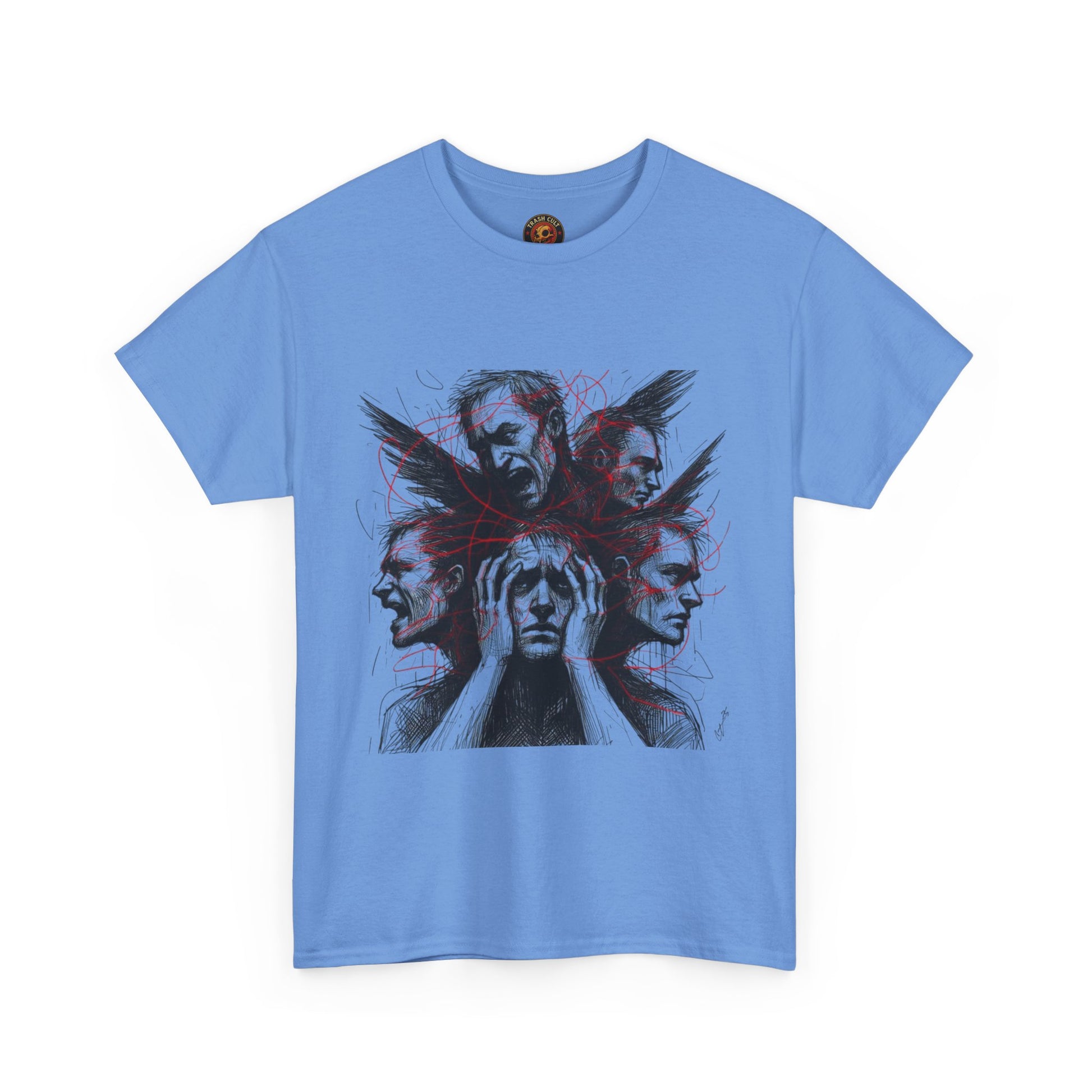 Xian Allen x Trash Cult Shirt – “Loud Inside My Head” | Dark Illustrative Art Tee