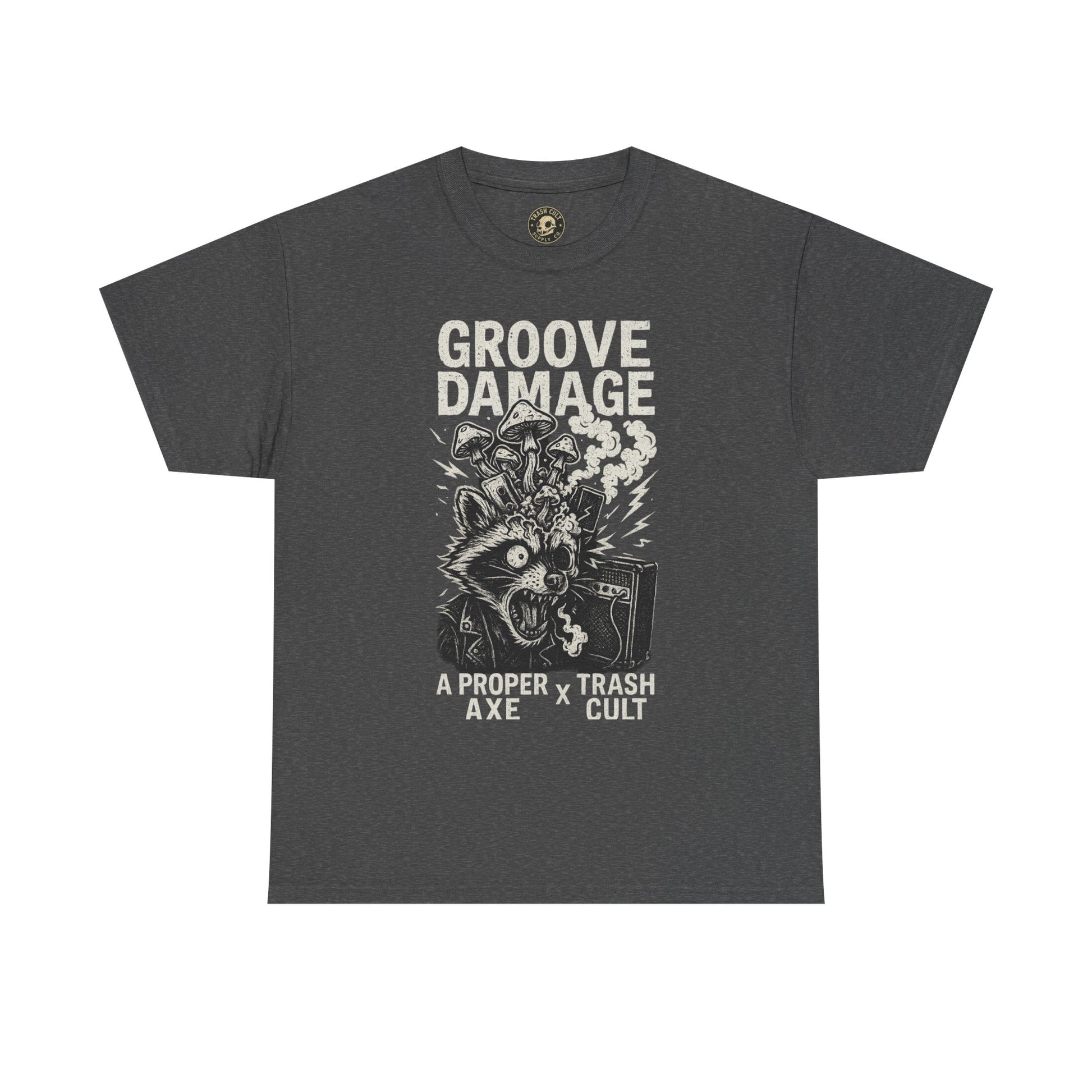 Groove Damage T-Shirt – A Proper Axe x Trash Cult Collab – Stoner Groove Punk Shirt