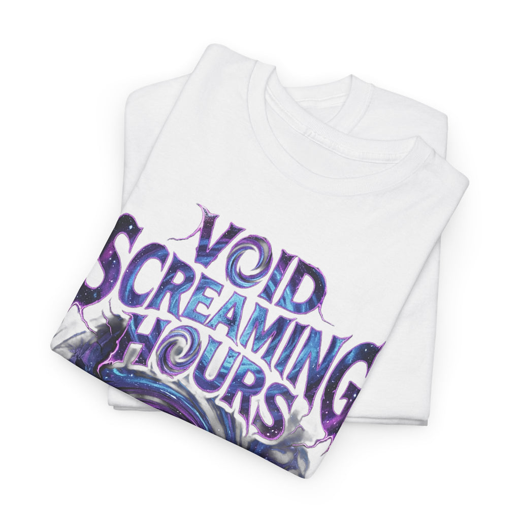 Void Screaming Hours Tee — Gothic Cosmic Horror T‑Shirt