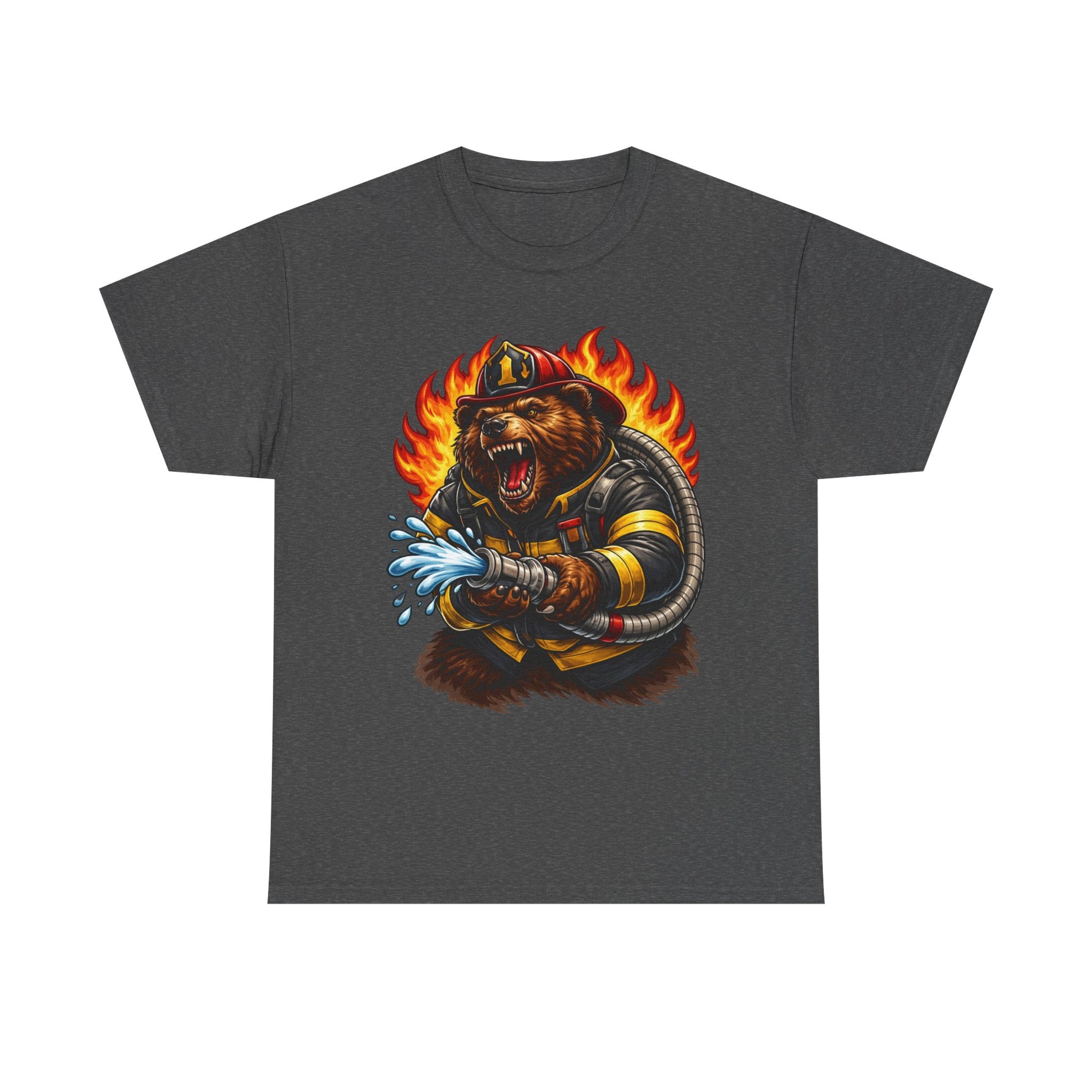 Firefighter Bear T-Shirt – Brave Fireman Graphic Tee
