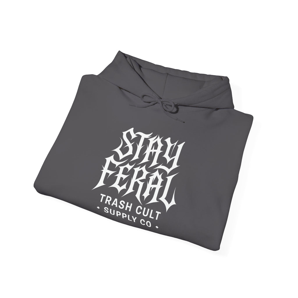 Stay Feral Gothic Hoodie – Trash Cult Supply Co Unisex Pullover