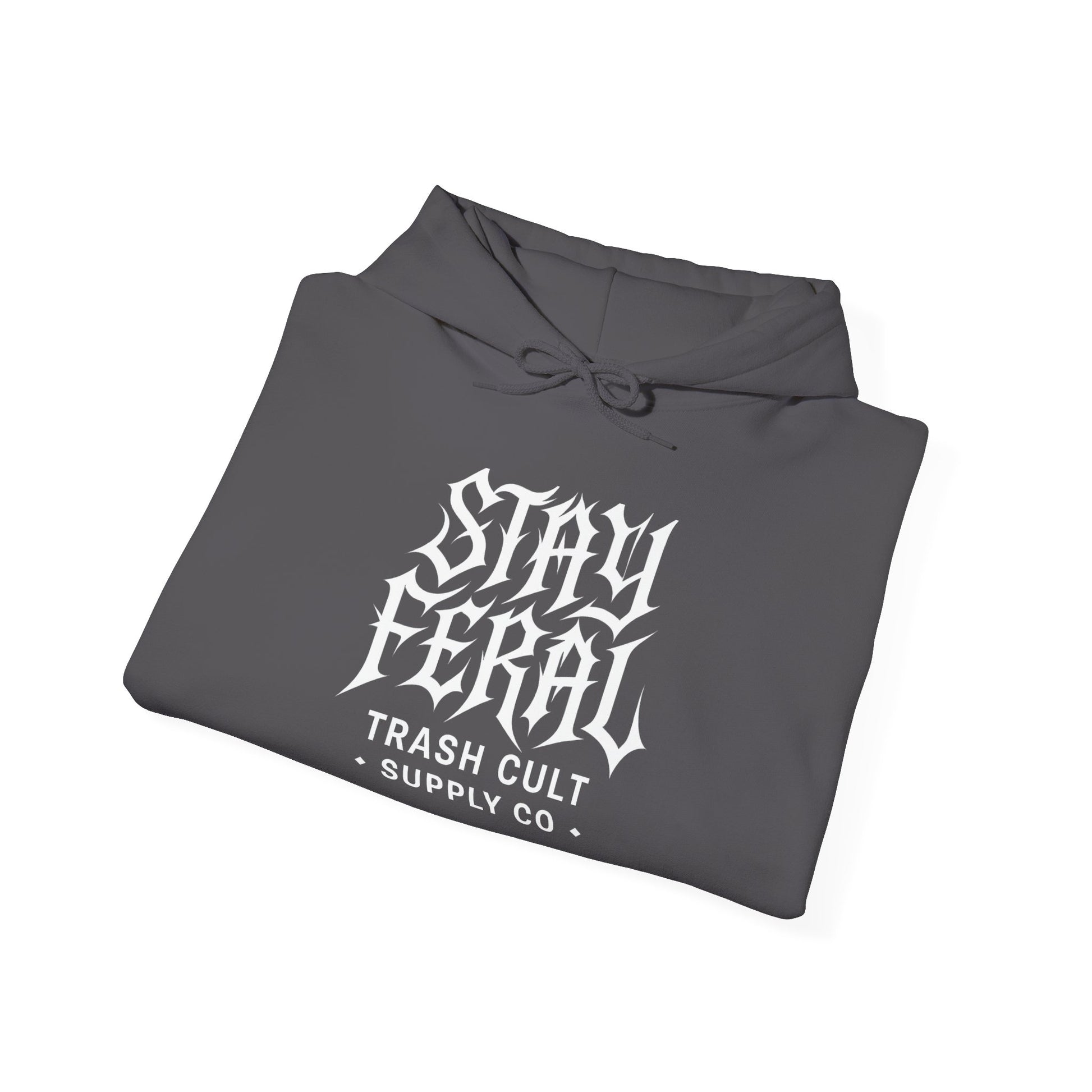 Stay Feral Gothic Hoodie – Trash Cult Supply Co Unisex Pullover