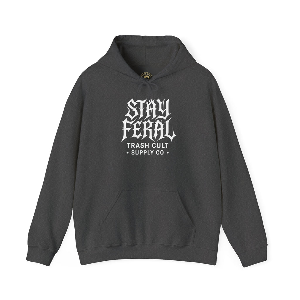 Stay Feral Gothic Hoodie – Trash Cult Supply Co Unisex Pullover