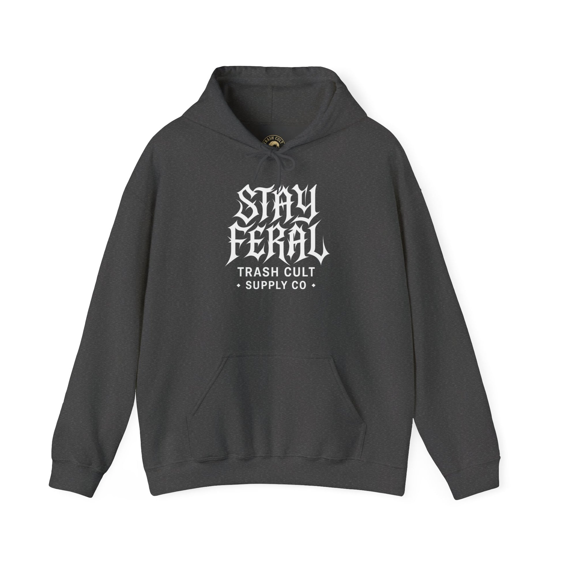 Stay Feral Gothic Hoodie – Trash Cult Supply Co Unisex Pullover