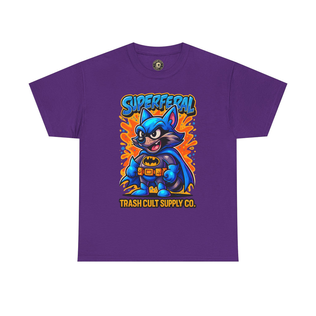 SuperFeral Raccoon Graffiti Shirt – Bold New School Superhero Streetwear | Trash Cult Supply Co