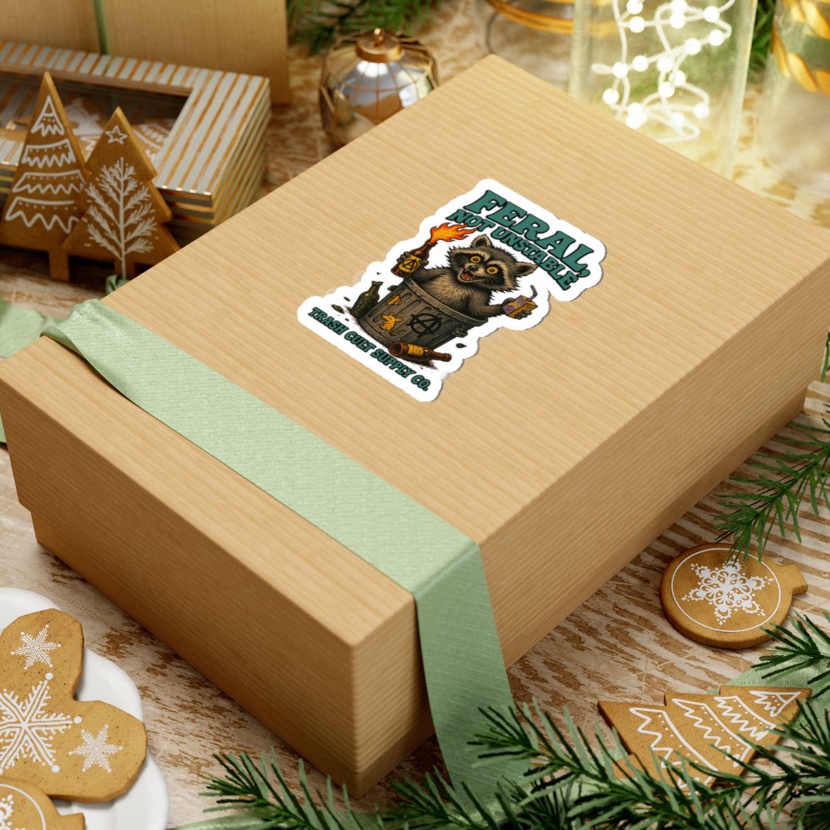 Feral Not Unstable Stickers - Fun Laptop, Water Bottle, Journal Decor, Cute Animal, Gift for Animal Lovers