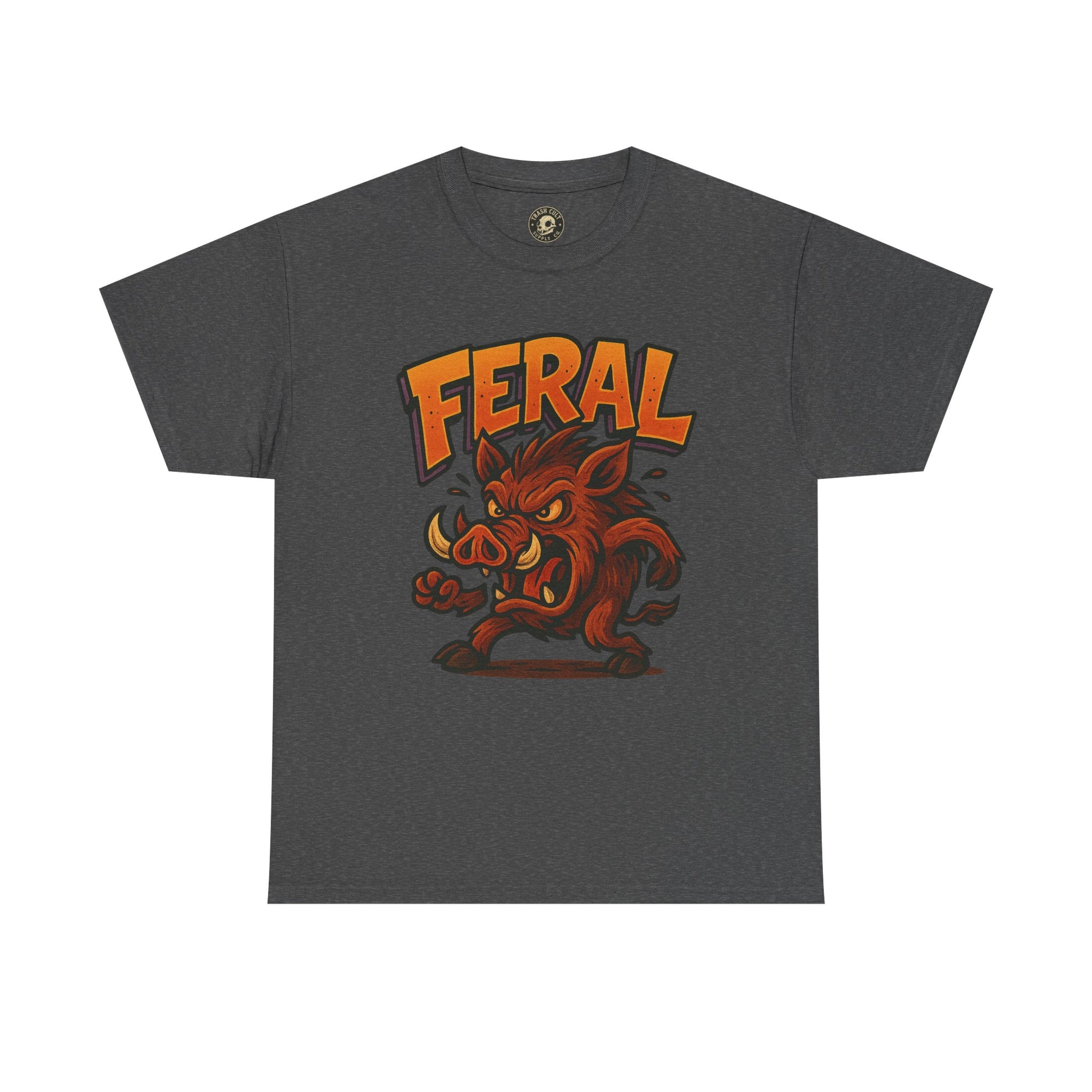 Feral Boar T-Shirt – Bold Unisex Animal Graphic Tee | Funny Cotton Shirt for Chaos Creatures