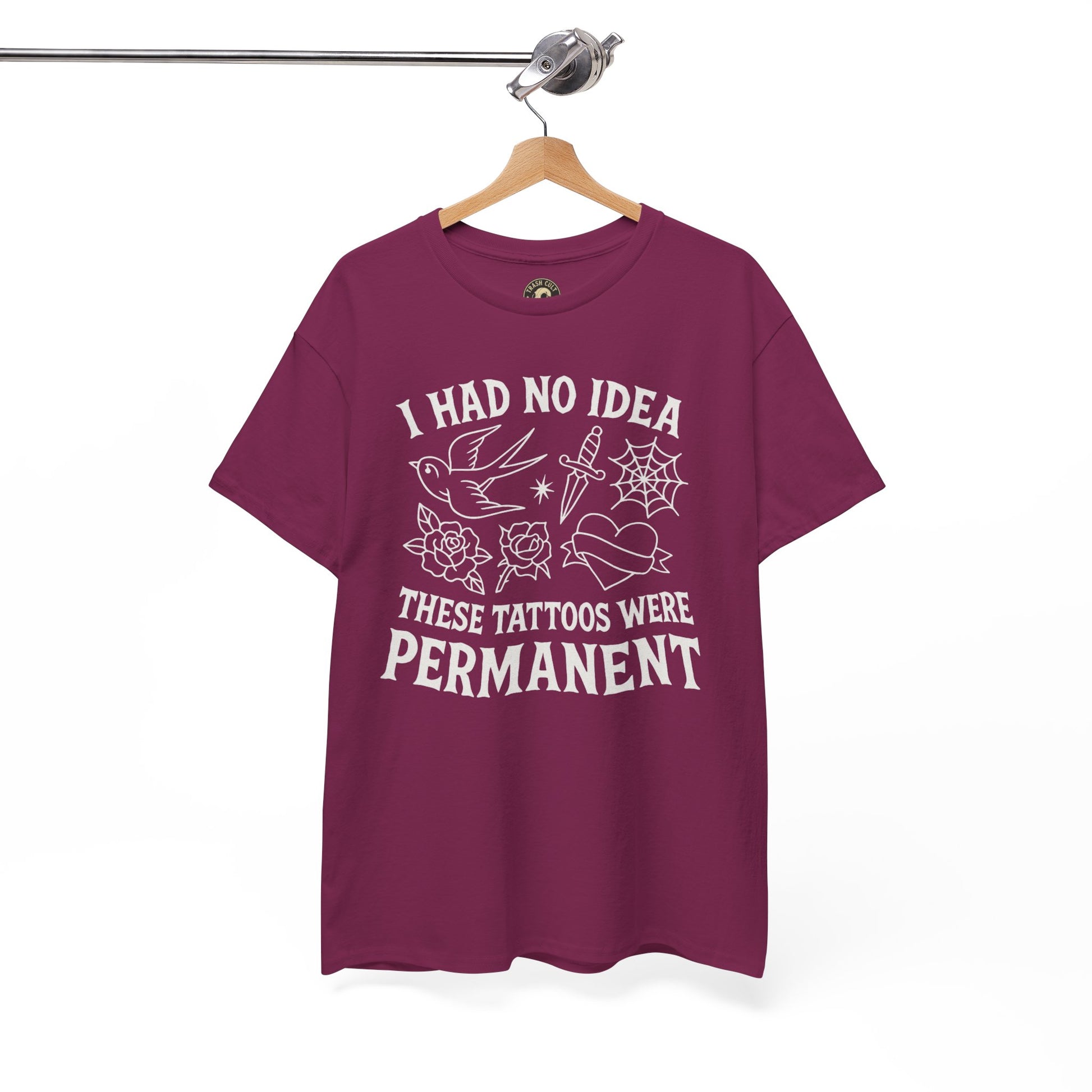 I Had No Idea These Tattoos Were Permanent Shirt – Funny Tattoo Flash Tee – Gildan 5000