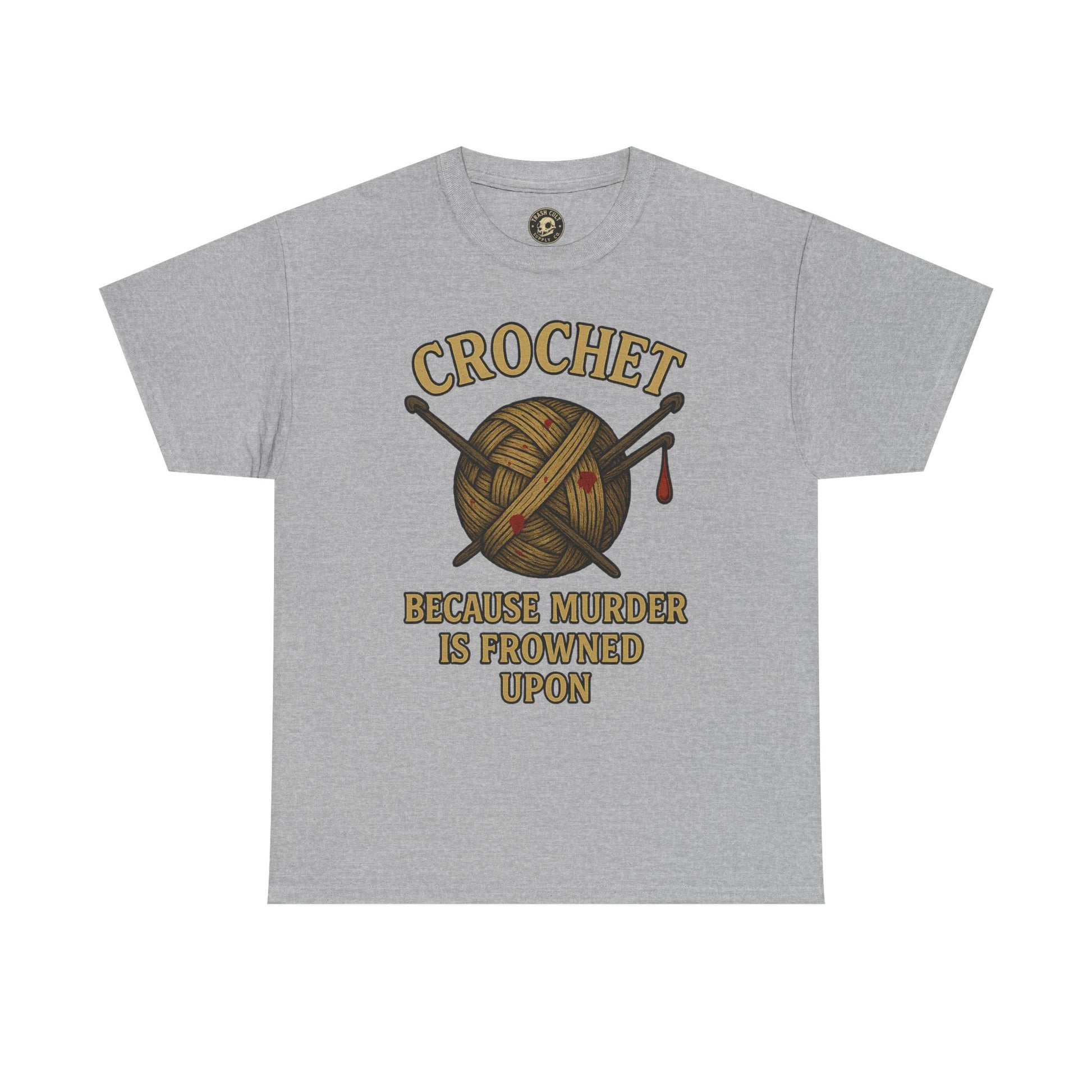 Crochet Humor Tee - Perfect for Crafters, Knitters, and Yarn Lovers - Gifts for Birthdays, Christmas, Craft Parties, and More