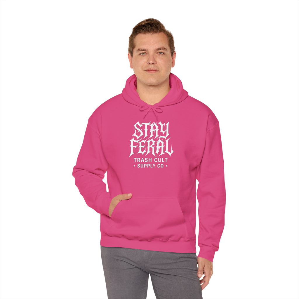 Stay Feral Gothic Hoodie – Trash Cult Supply Co Unisex Pullover