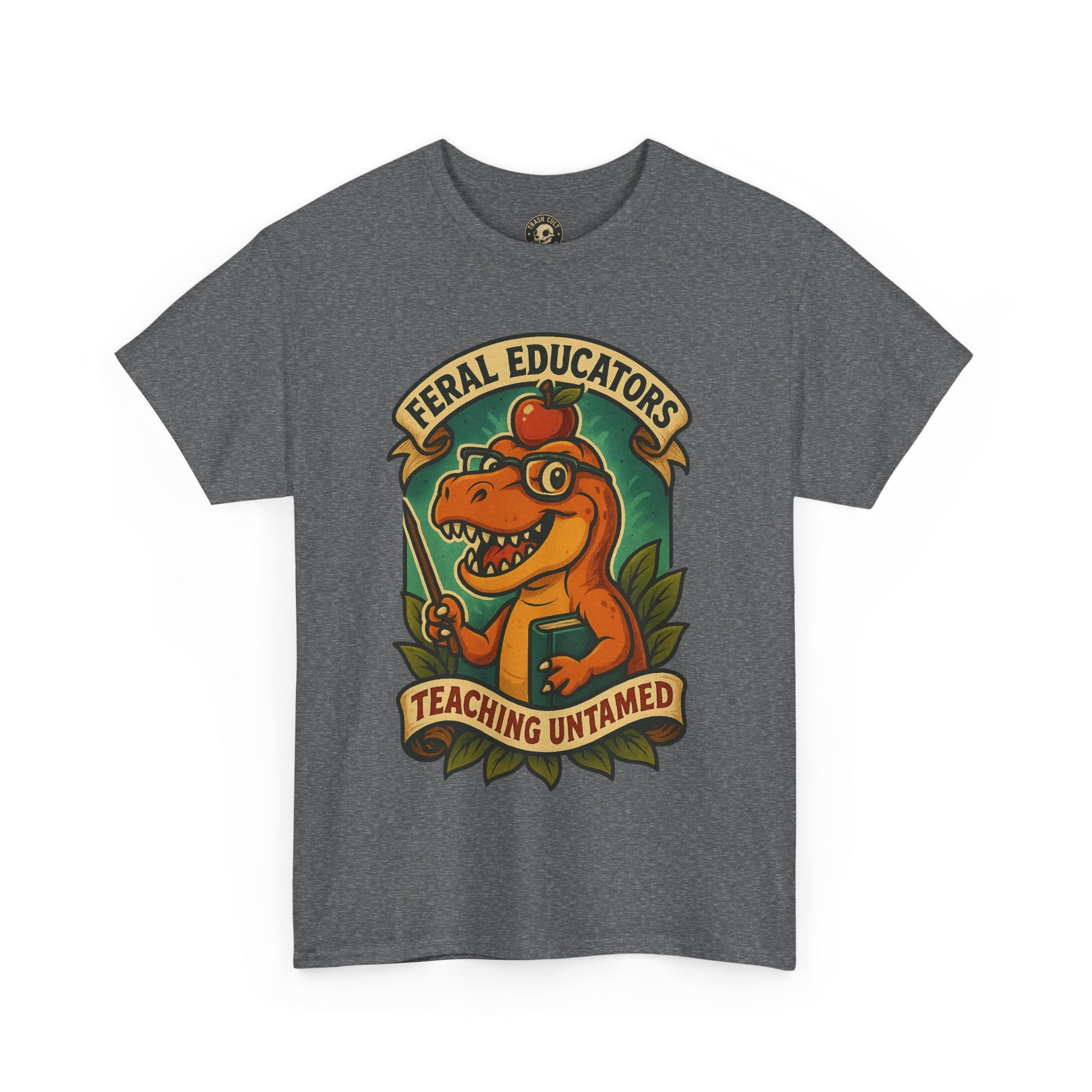 Feral Educators Tee, Fun Teacher Shirt, Unisex Cotton Tee, Gift for Educators, Classroom Apparel, Teacher Appreciation Day