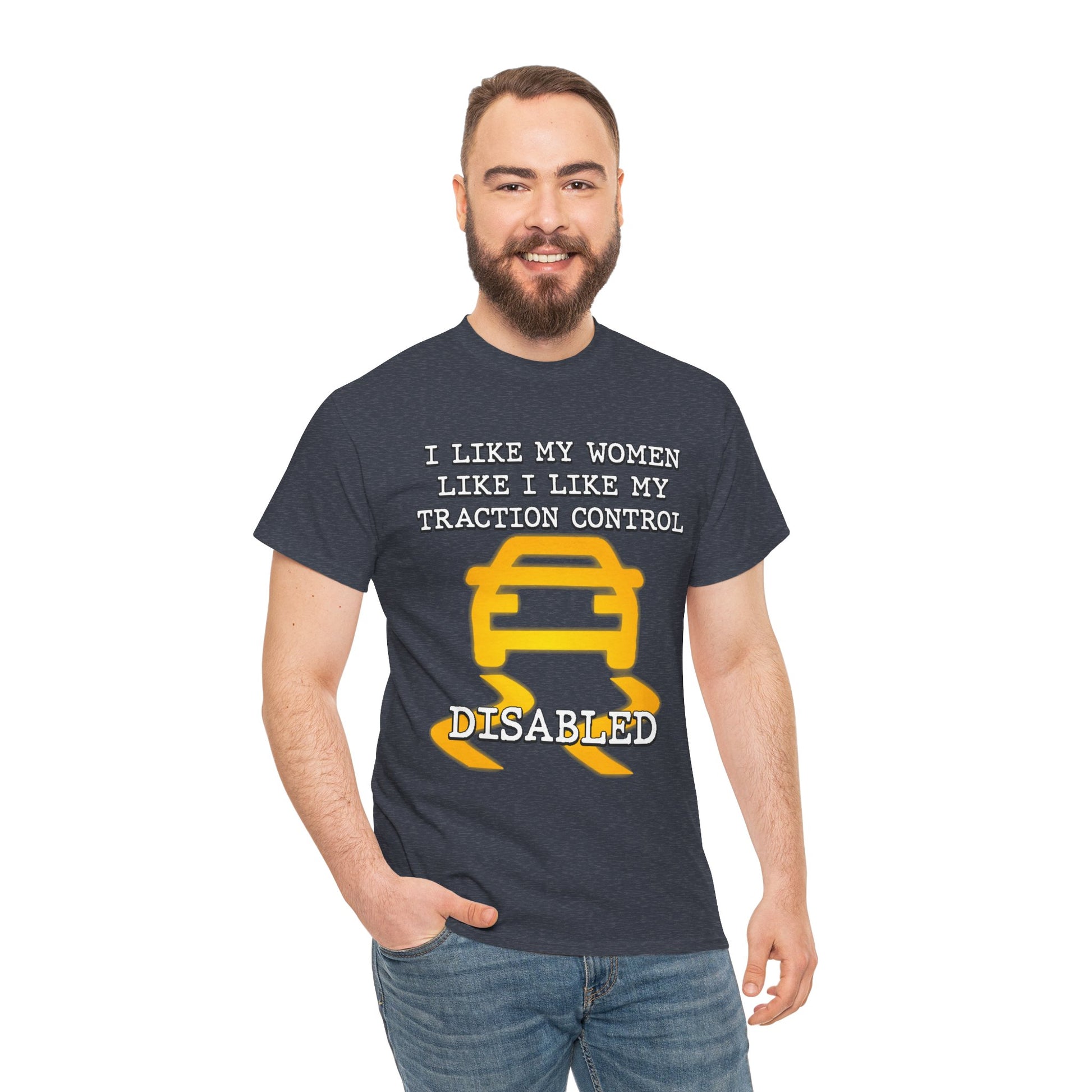 “Traction Control: Off. Standards: Lower.” Funny Car Meme T-Shirt