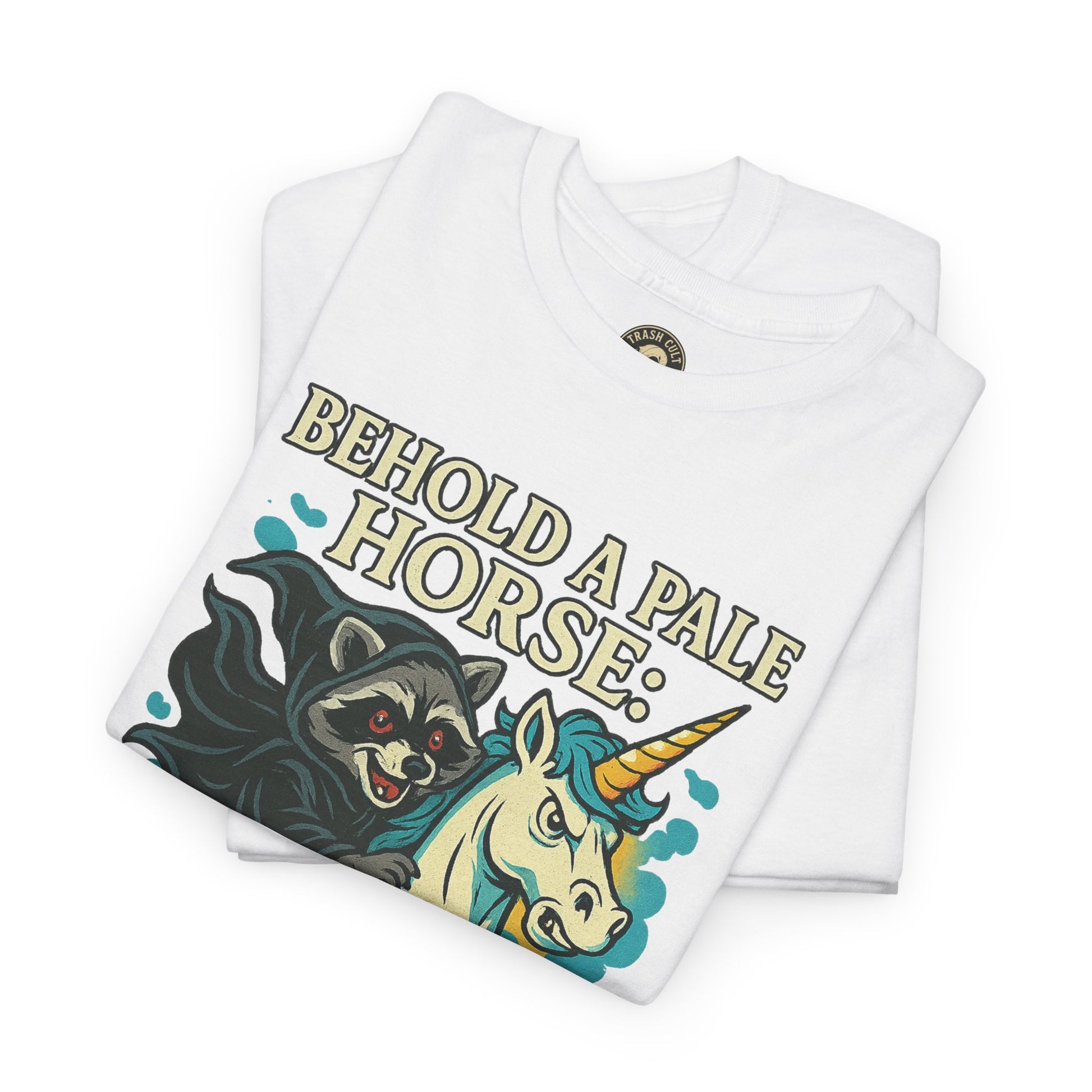 Behold a Pale Horse – Raccoon of Death Shirt | Gildan 5000 Unisex Tee