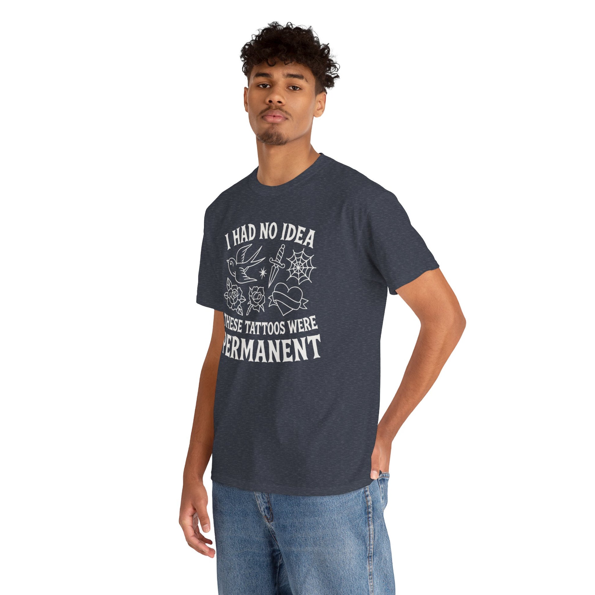 I Had No Idea These Tattoos Were Permanent Shirt – Funny Tattoo Flash Tee – Gildan 5000