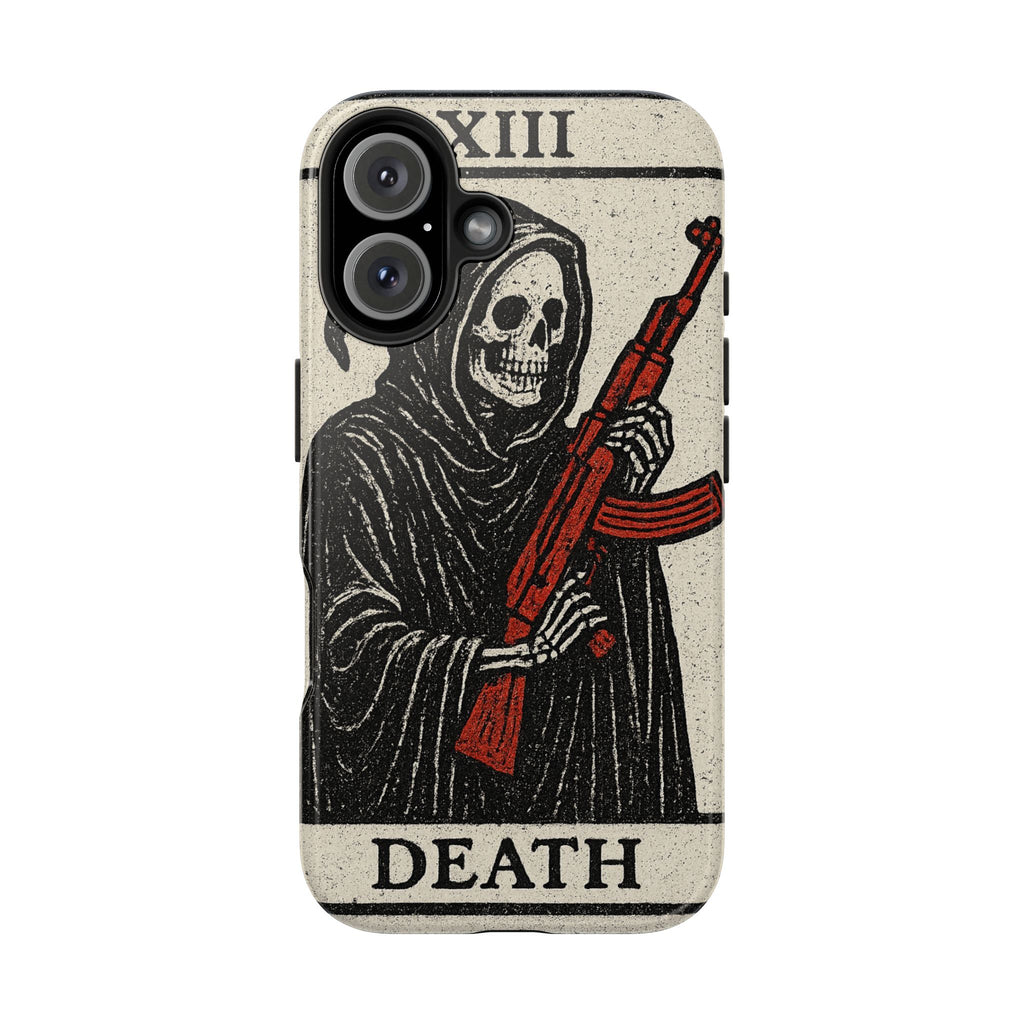 Grim Reaper Phone Case, Tough Phone Case for Gamers, Unique Smartphone Accessories, Halloween Decor, Death-Inspired Gift