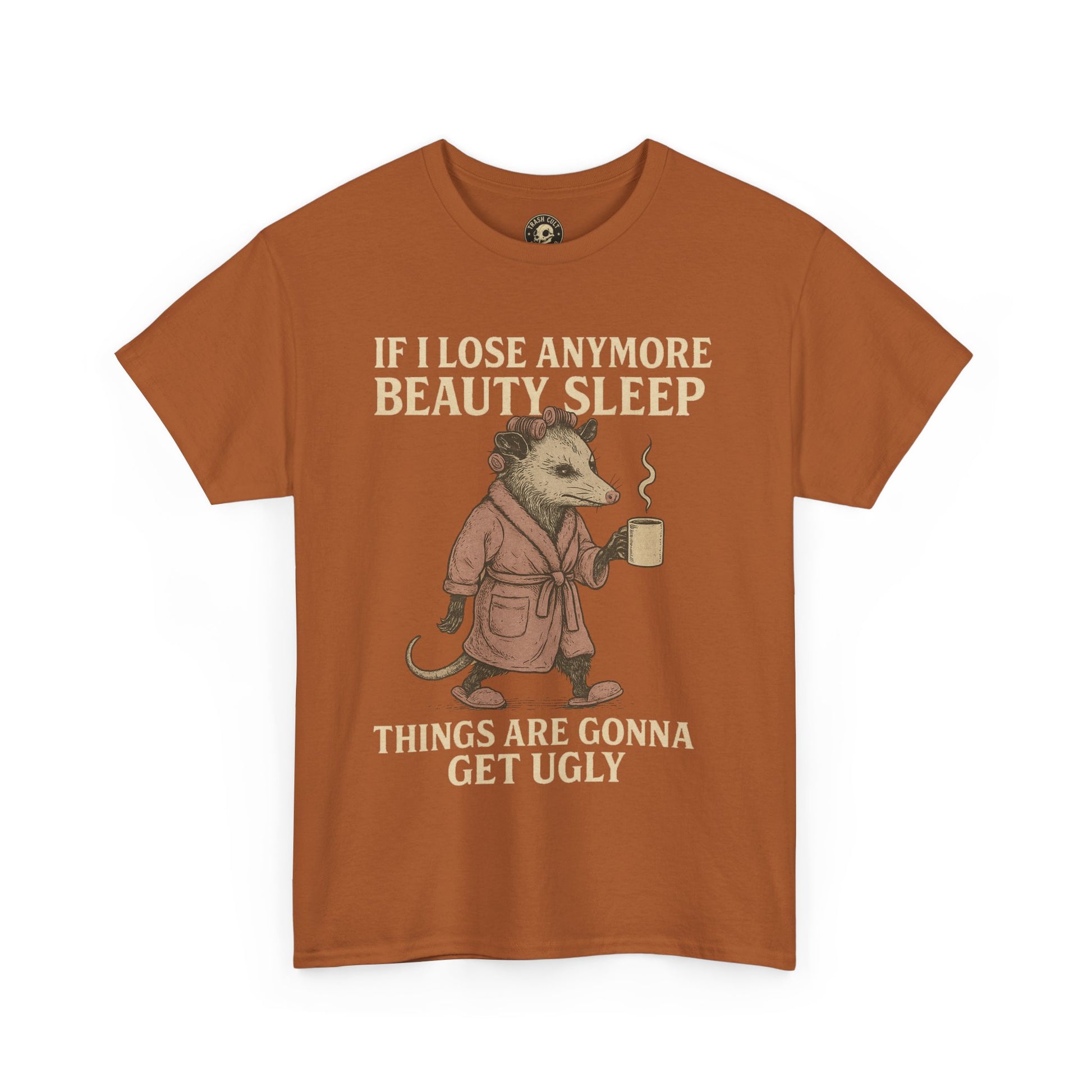 Funny Unisex Heavy Cotton Tee - "If I Lose Anymore Beauty Sleep, Things Are Gonna Get Ugly" - Gift, Sleepwear, Humor, Casual Wear, [...]
