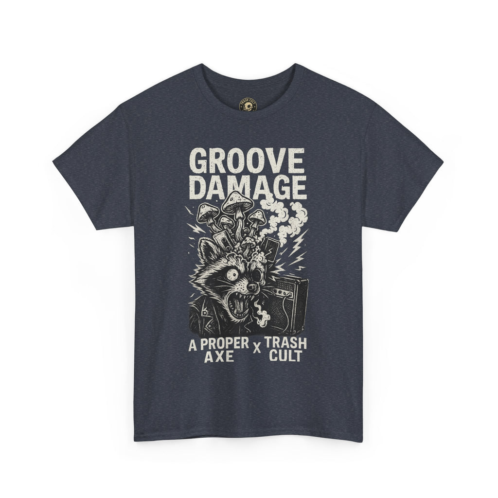 Groove Damage T-Shirt – A Proper Axe x Trash Cult Collab – Stoner Groove Punk Shirt