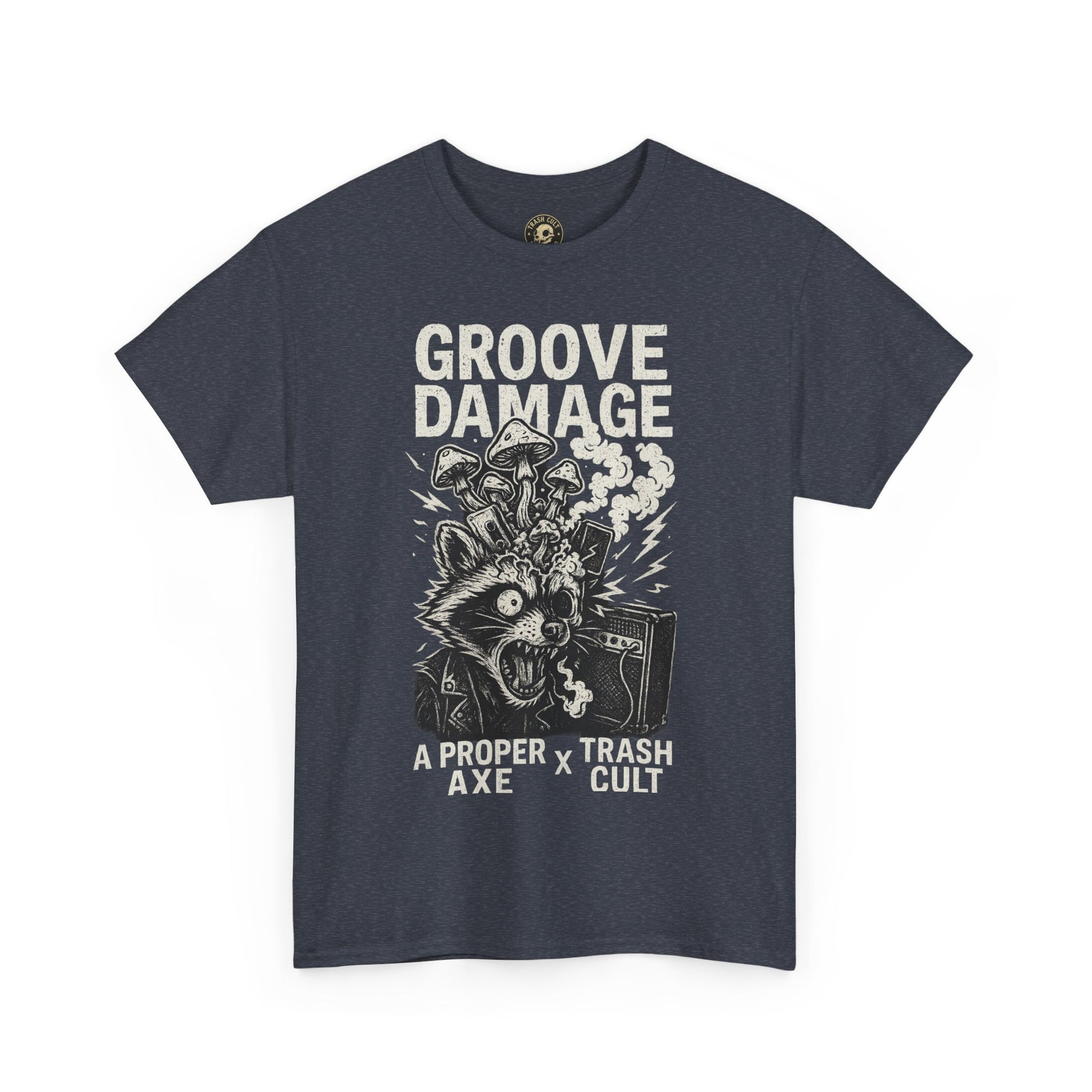 Groove Damage T-Shirt – A Proper Axe x Trash Cult Collab – Stoner Groove Punk Shirt