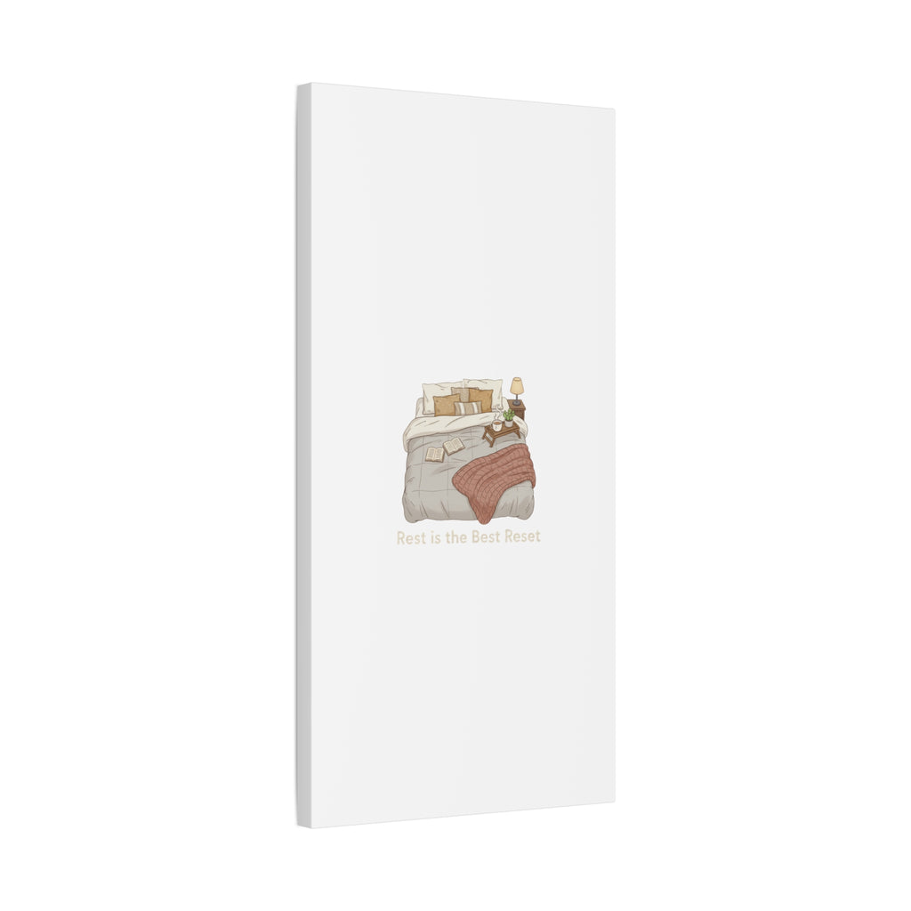 Rest is the Best Reset Canvas | sleepy humor, restful vibes