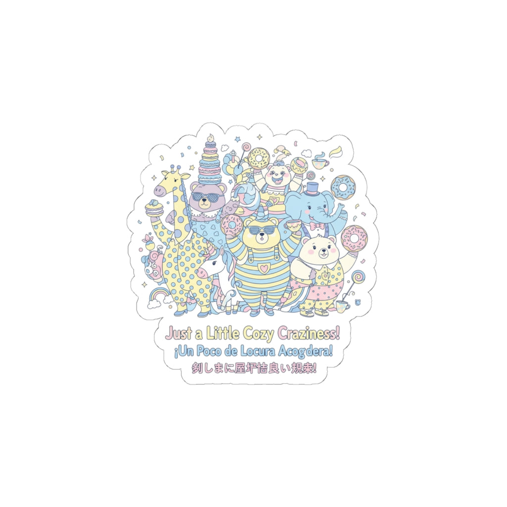 Cozy Cute Chaos Kiss-Cut Stickers | mildly unhinged, tiny monster humor
