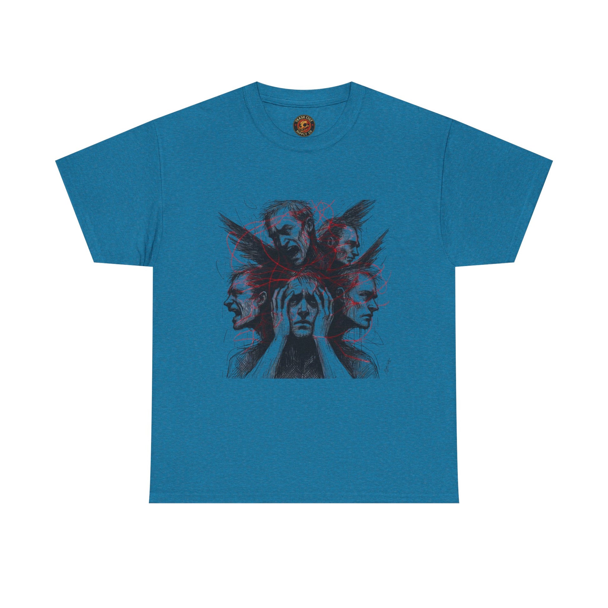 Xian Allen x Trash Cult Shirt – “Loud Inside My Head” | Dark Illustrative Art Tee