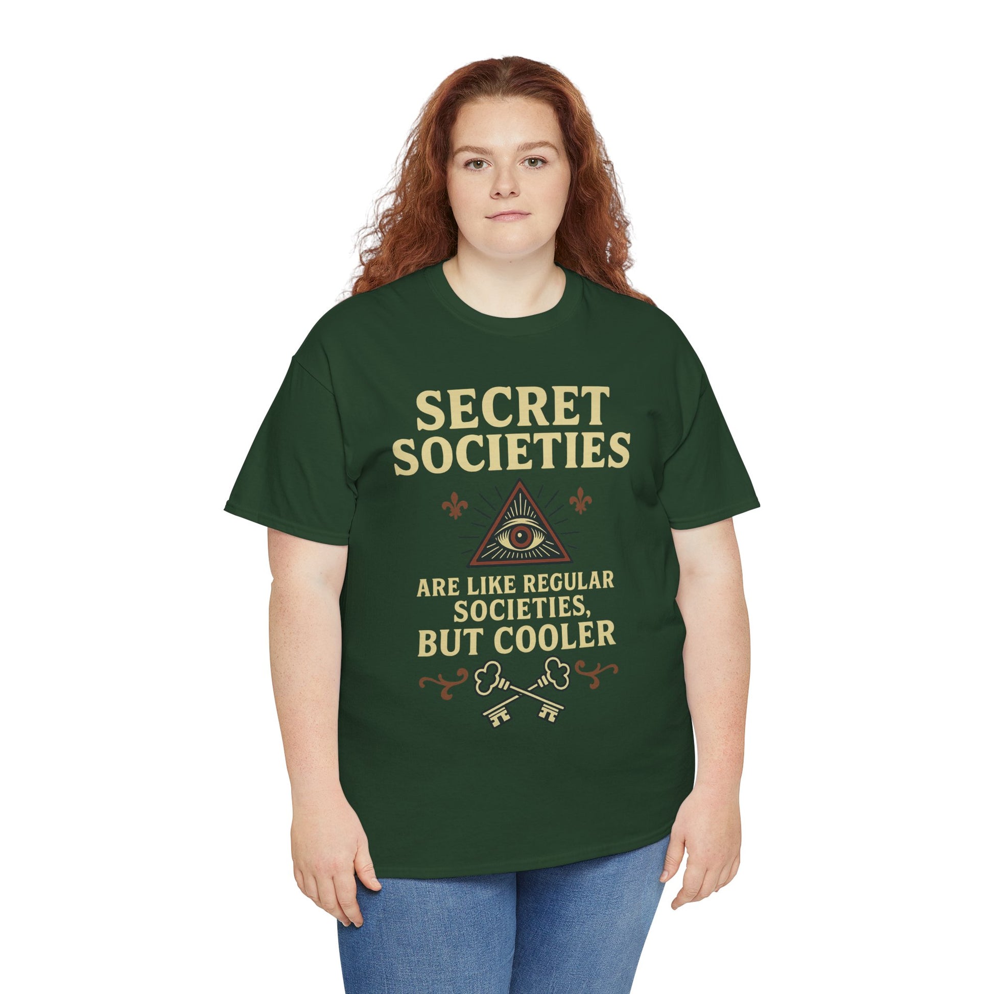 Secret Societies Shirt – Illuminati Eye Graphic Tee – Gildan 5000 Soft Cotton – Trash Cult Vintage Design