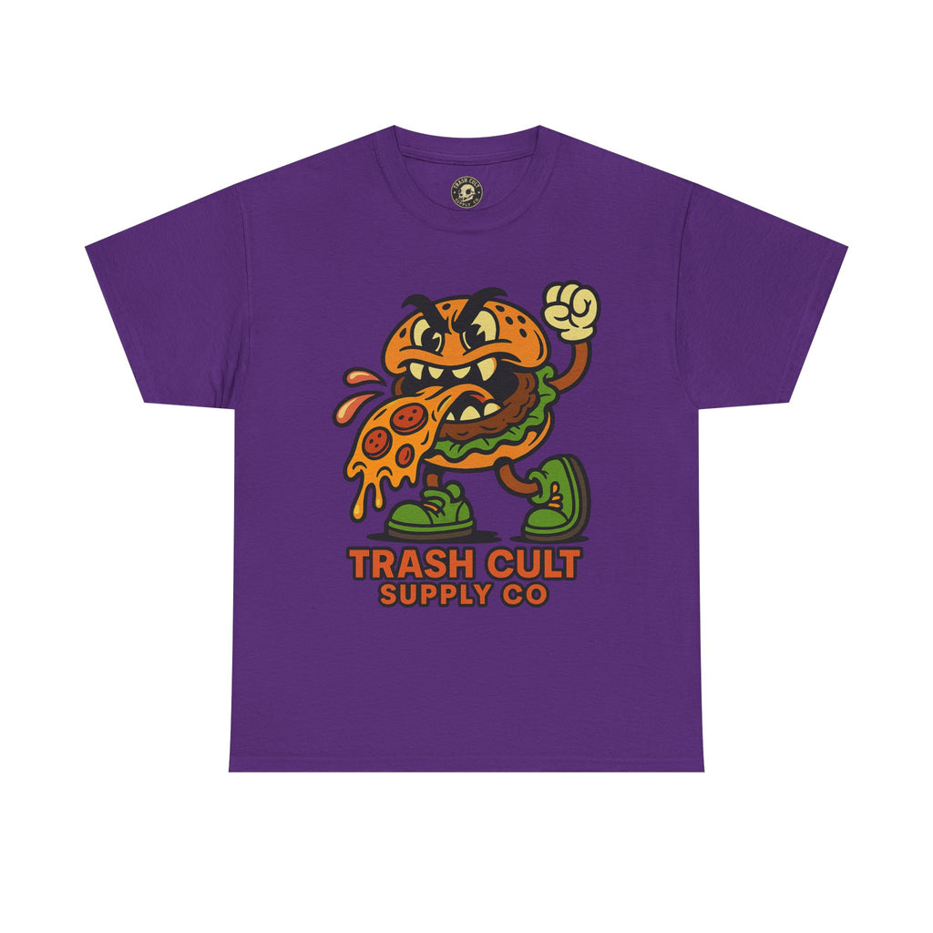 Angry Burger Pizza Spitter Tee – Trash Cult Supply Co | Gildan 5000 Shirt