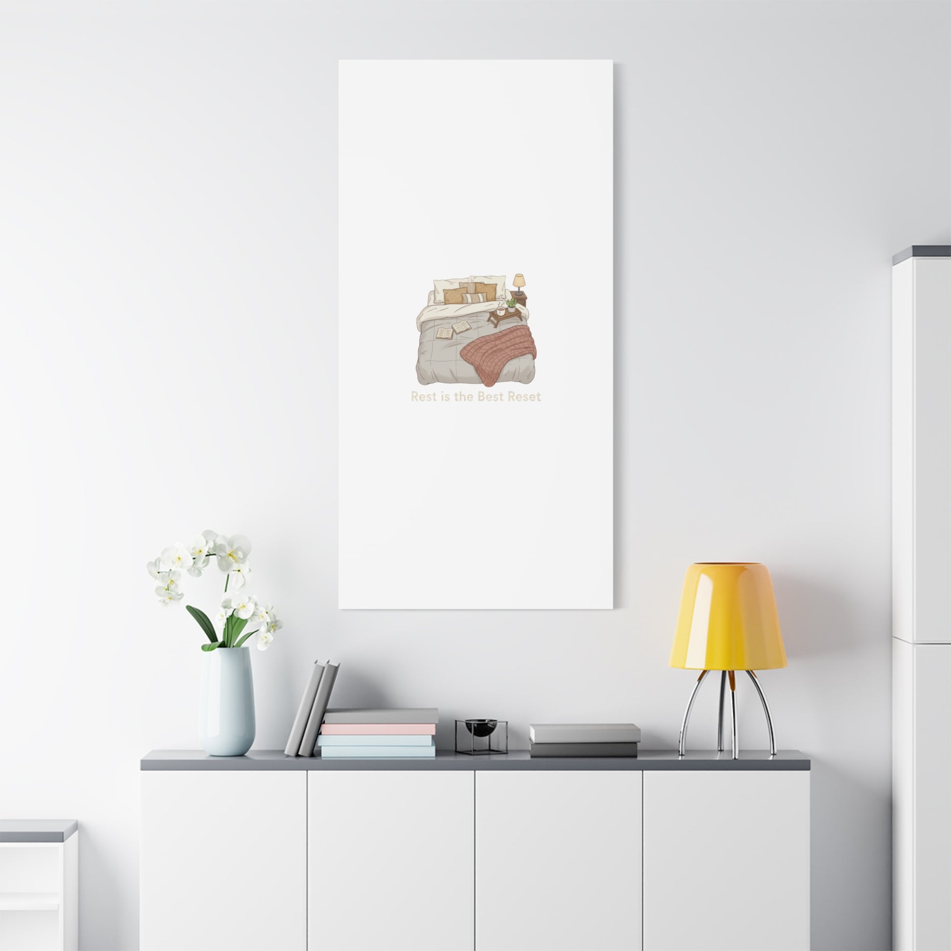 Rest is the Best Reset Canvas | sleepy humor, restful vibes