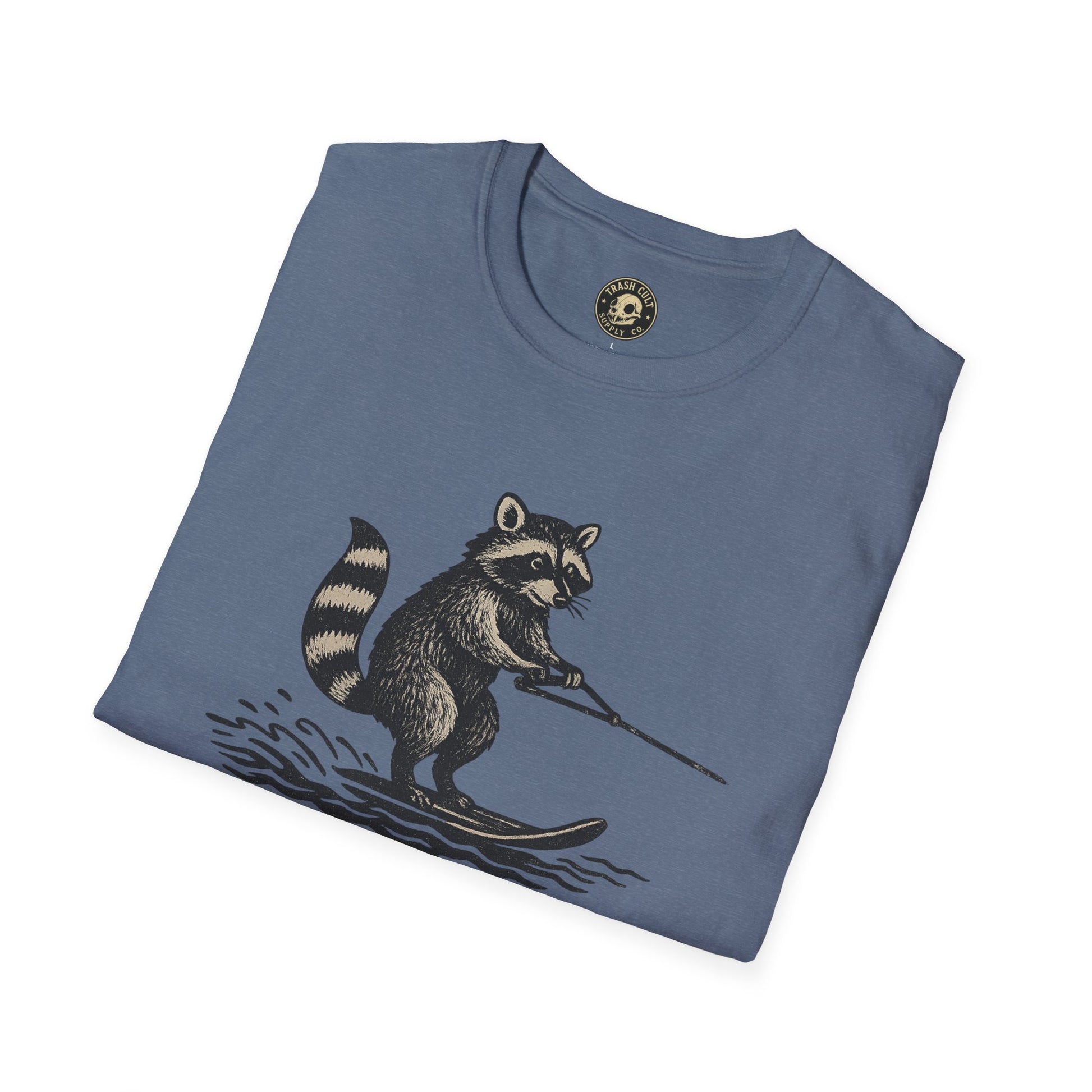 Feral Water Skiing Raccoon Vintage Shirt – Trash Cult Supply Co. | Gildan 2000 Softstyle