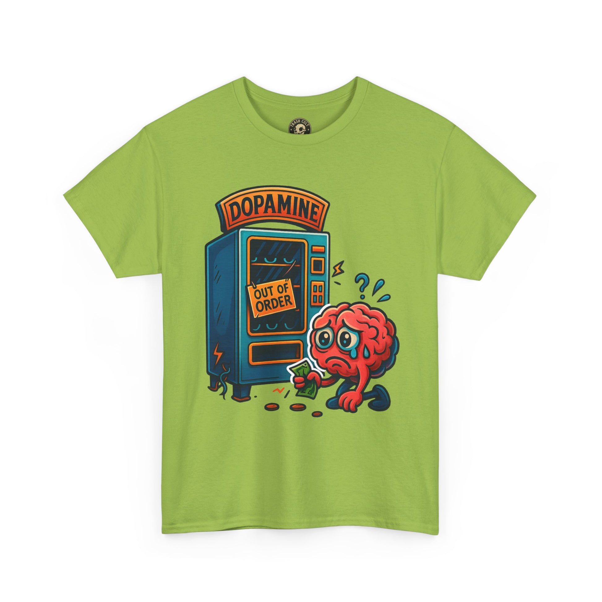 Dopamine Out of Order T-Shirt – Funny Quirky Mental Health Tee | Unisex Cotton Graphic Shirt