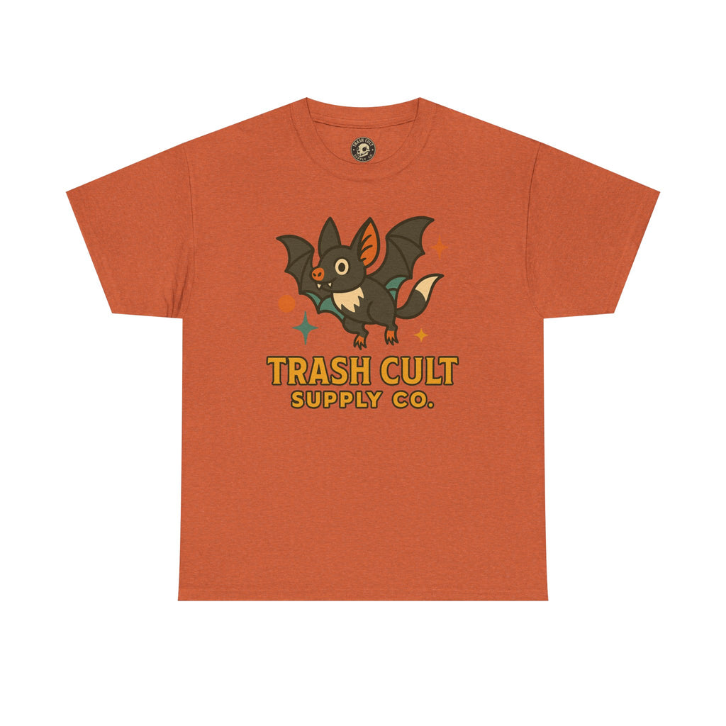 Trash Cult Supply Co. Unisex Heavy Cotton Tee - Fun Graphic Tee for Casual Wear, Perfect Gift for Bat Lovers, Halloween T-Shirt, [...]