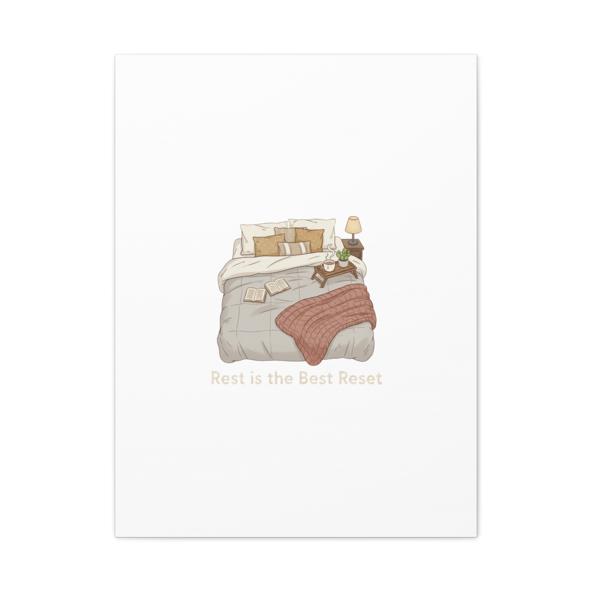 Rest is the Best Reset Canvas | sleepy humor, restful vibes