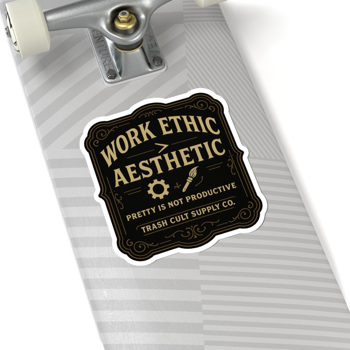 Work Ethic > Aesthetic Sticker – Vintage Vigilante | Trash Cult Supply Co.