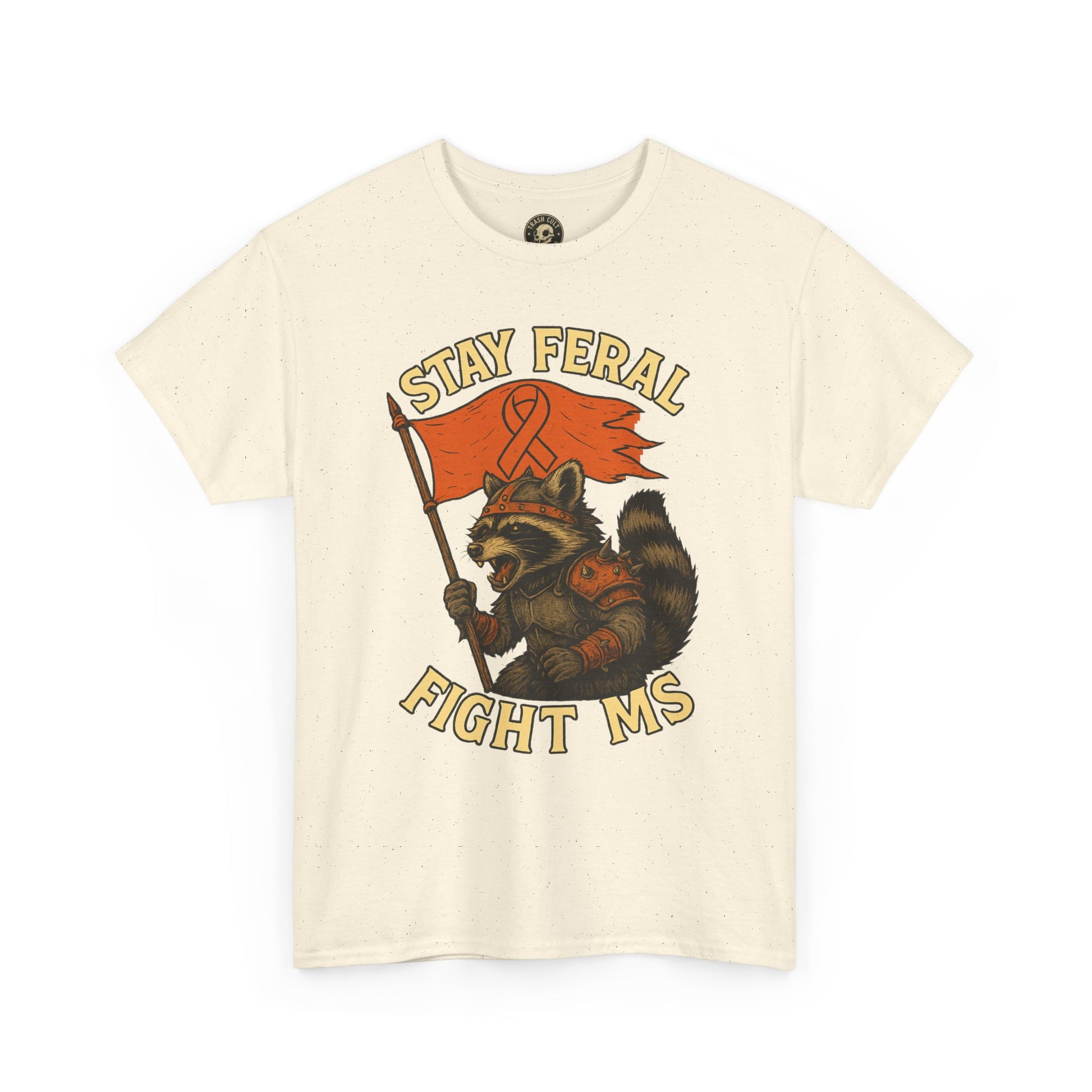 Stay Feral Fight MS Raccoon warrior shirt