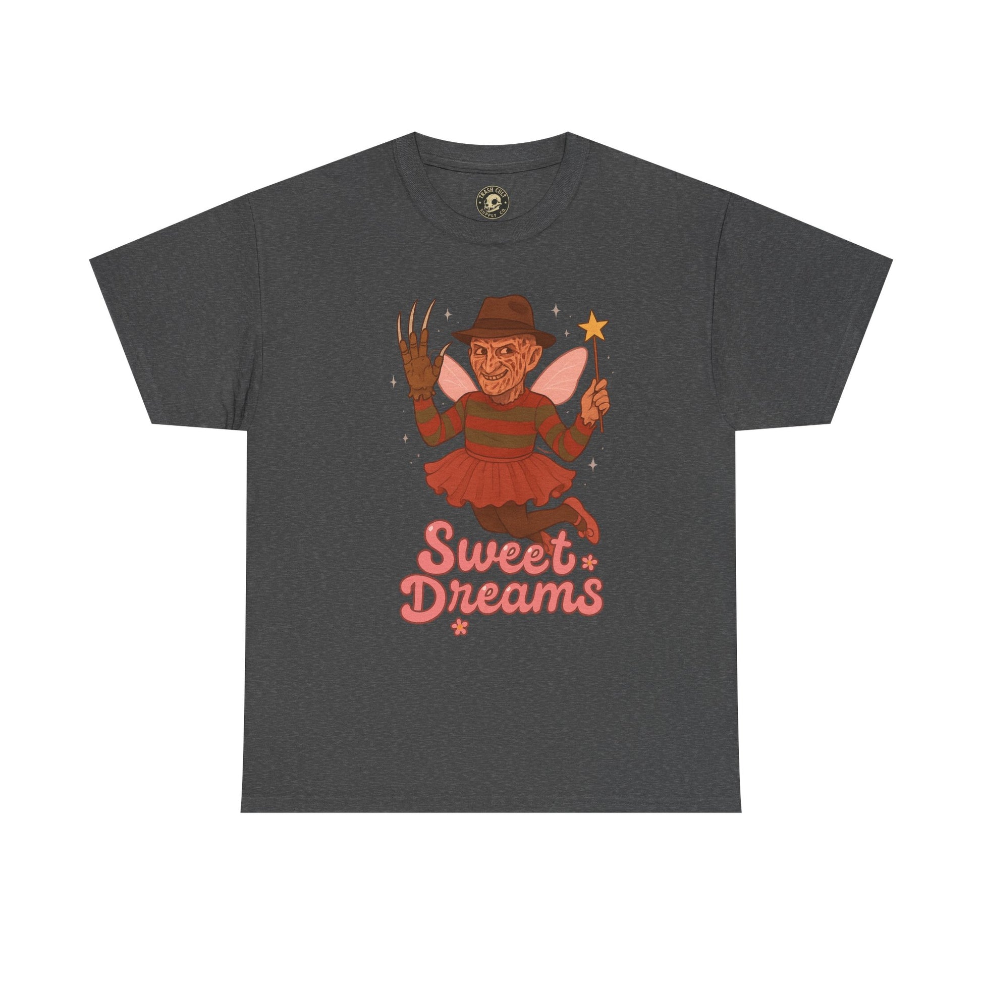 Freddy Krueger Fairy “Sweet Dreams” Funny Horror Parody T-Shirt – Gildan 5000