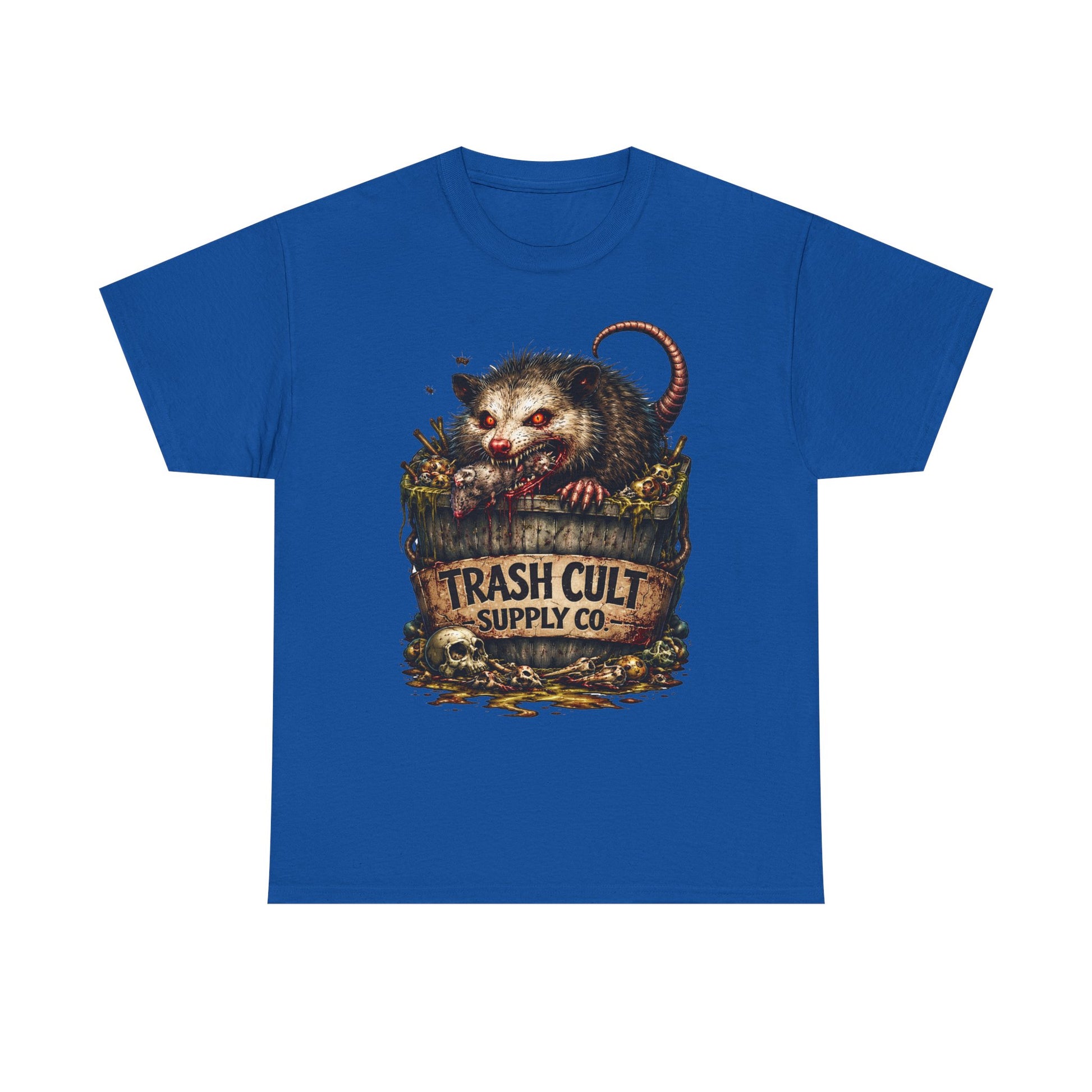 Opossum Trash Cult Tee — Vintage Grunge Wildlife Graphic T-Shirt