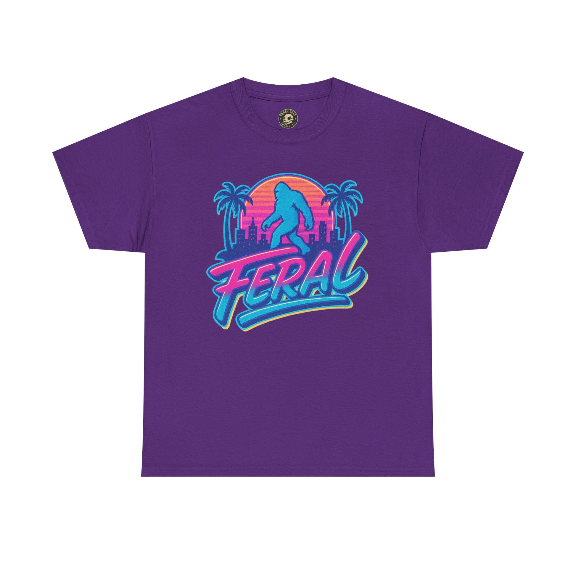 Retro Feral Bigfoot Tee – Tropical Chaos Meets Cryptid Cool