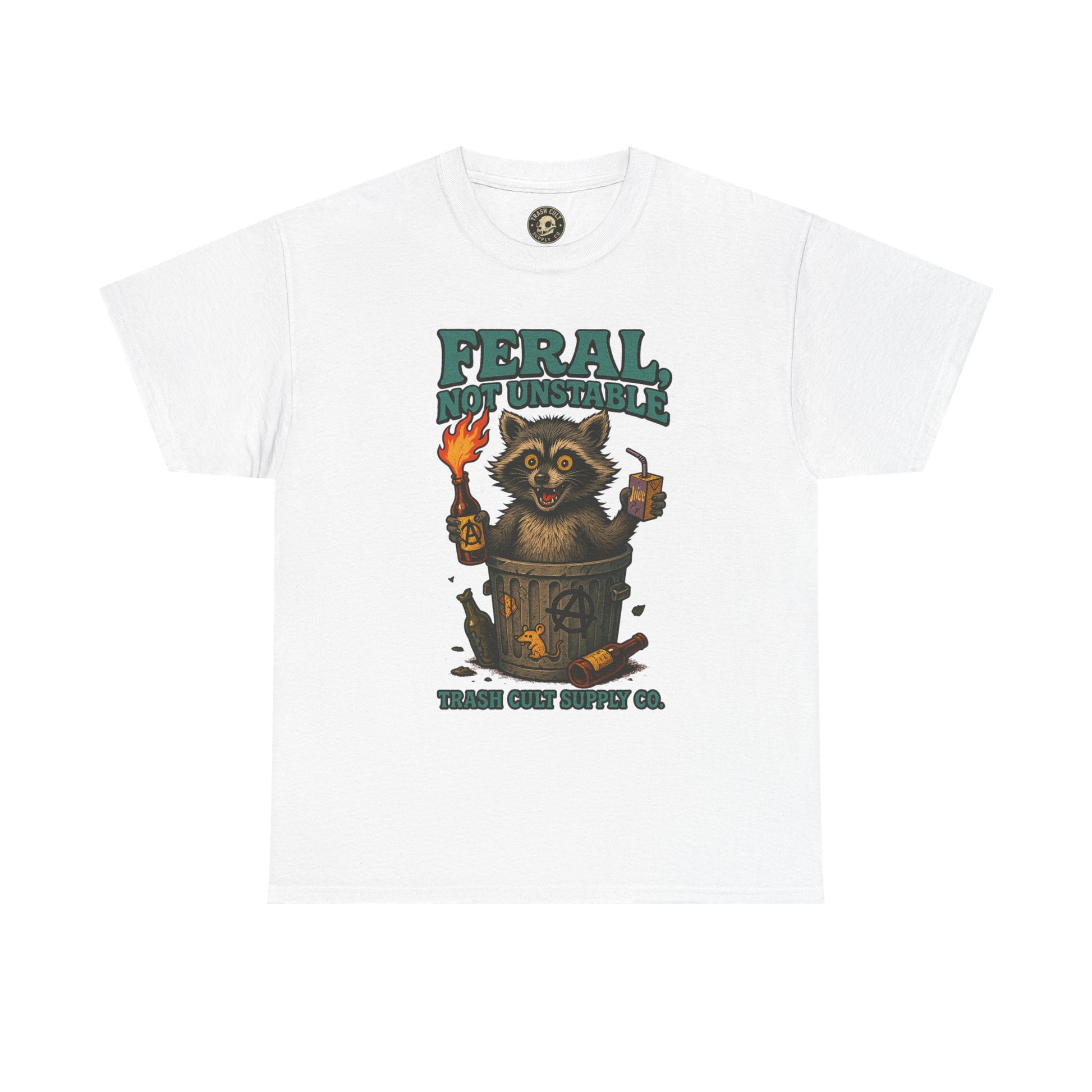 Feral Not Unstable Tee, Streetwear Tee, Graphic Shirt, Funny T-Shirt, Humor Clothing, Unique Gift