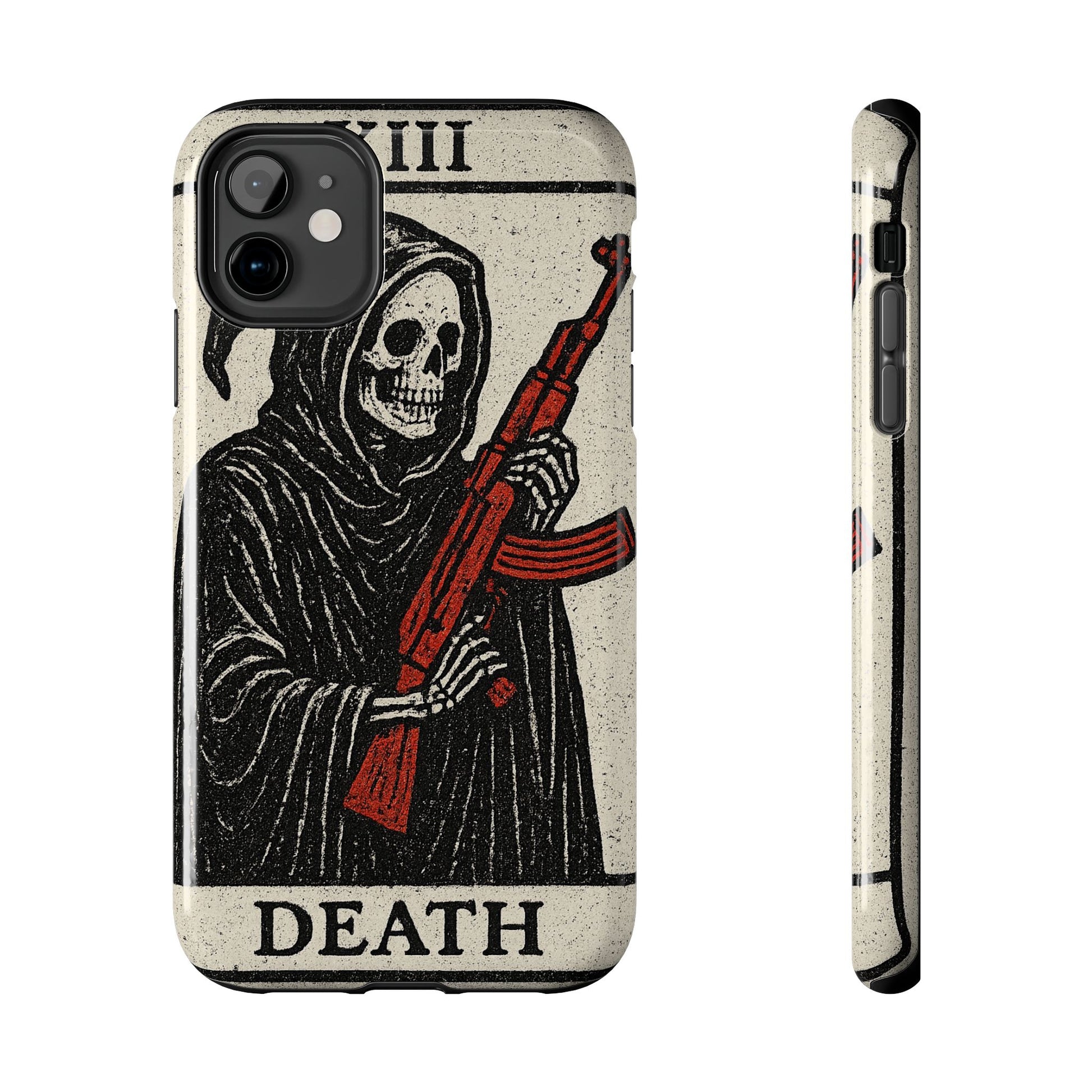 Grim Reaper Phone Case, Tough Phone Case for Gamers, Unique Smartphone Accessories, Halloween Decor, Death-Inspired Gift