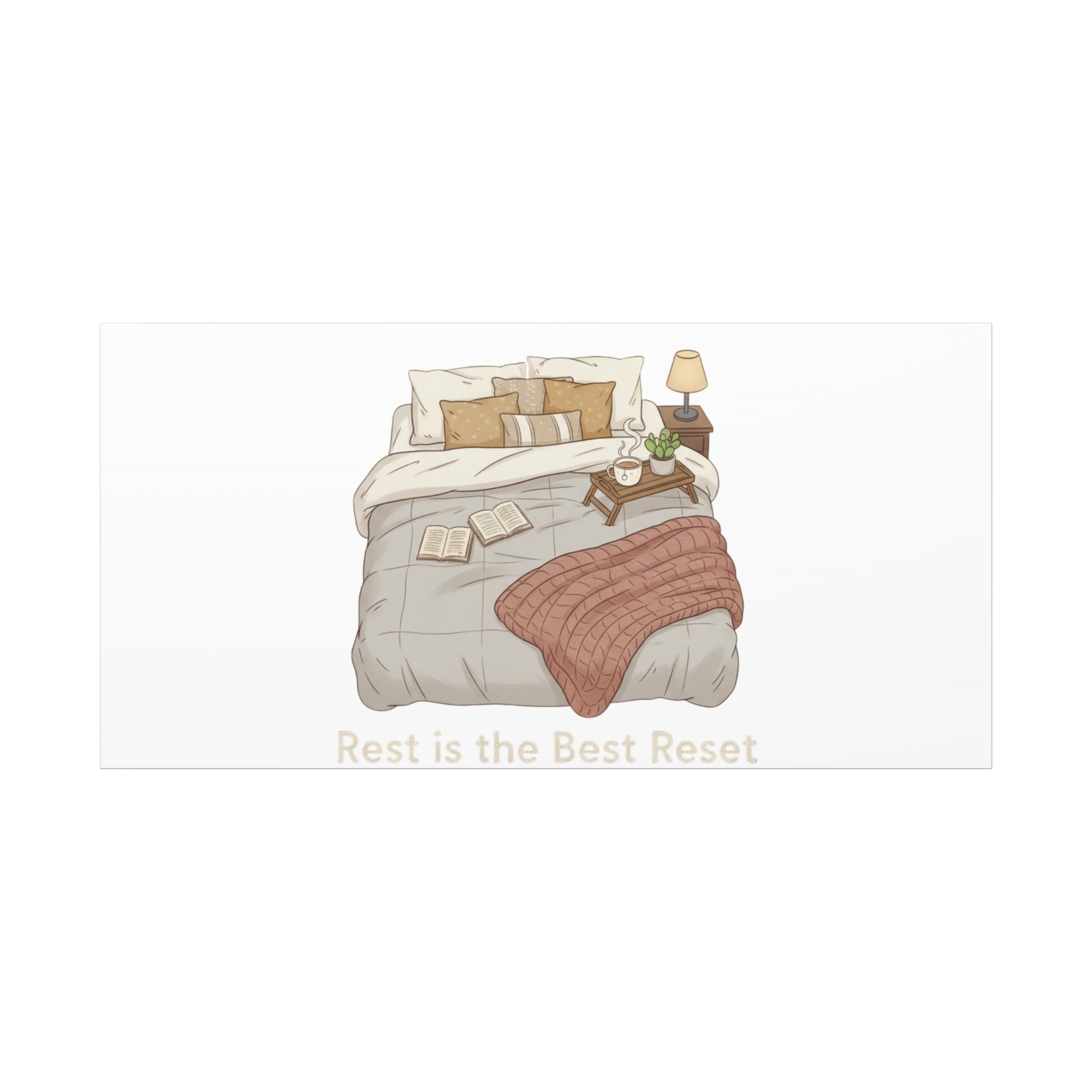 Rest is the Best Reset Canvas | sleepy humor, restful vibes