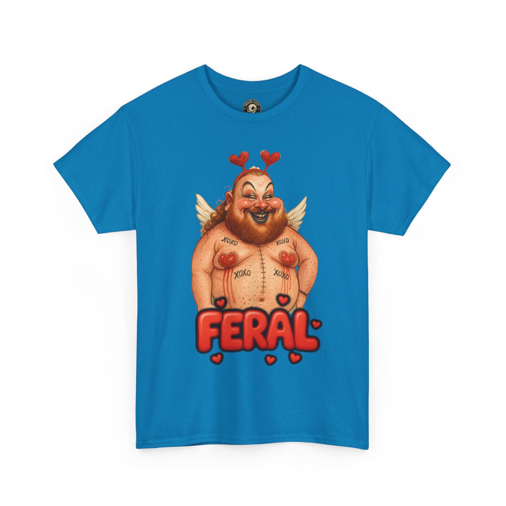 Feral Cupid Macabre Valentine Shirt | Fun Graphic Shirt, Quirky Gift, Casual Wear, Valentine's Apparel, Trendy Statement Top